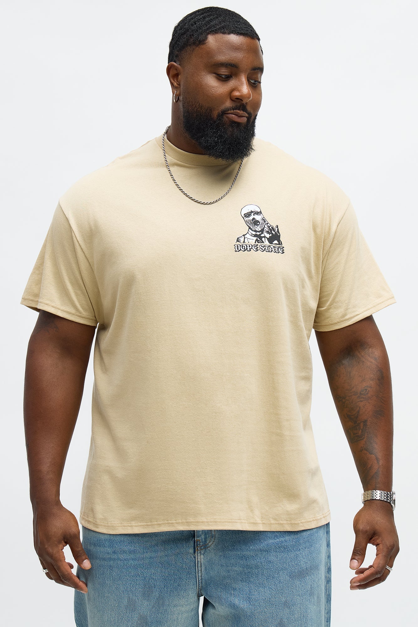 Dope State Short Sleeve Tee - Sand
