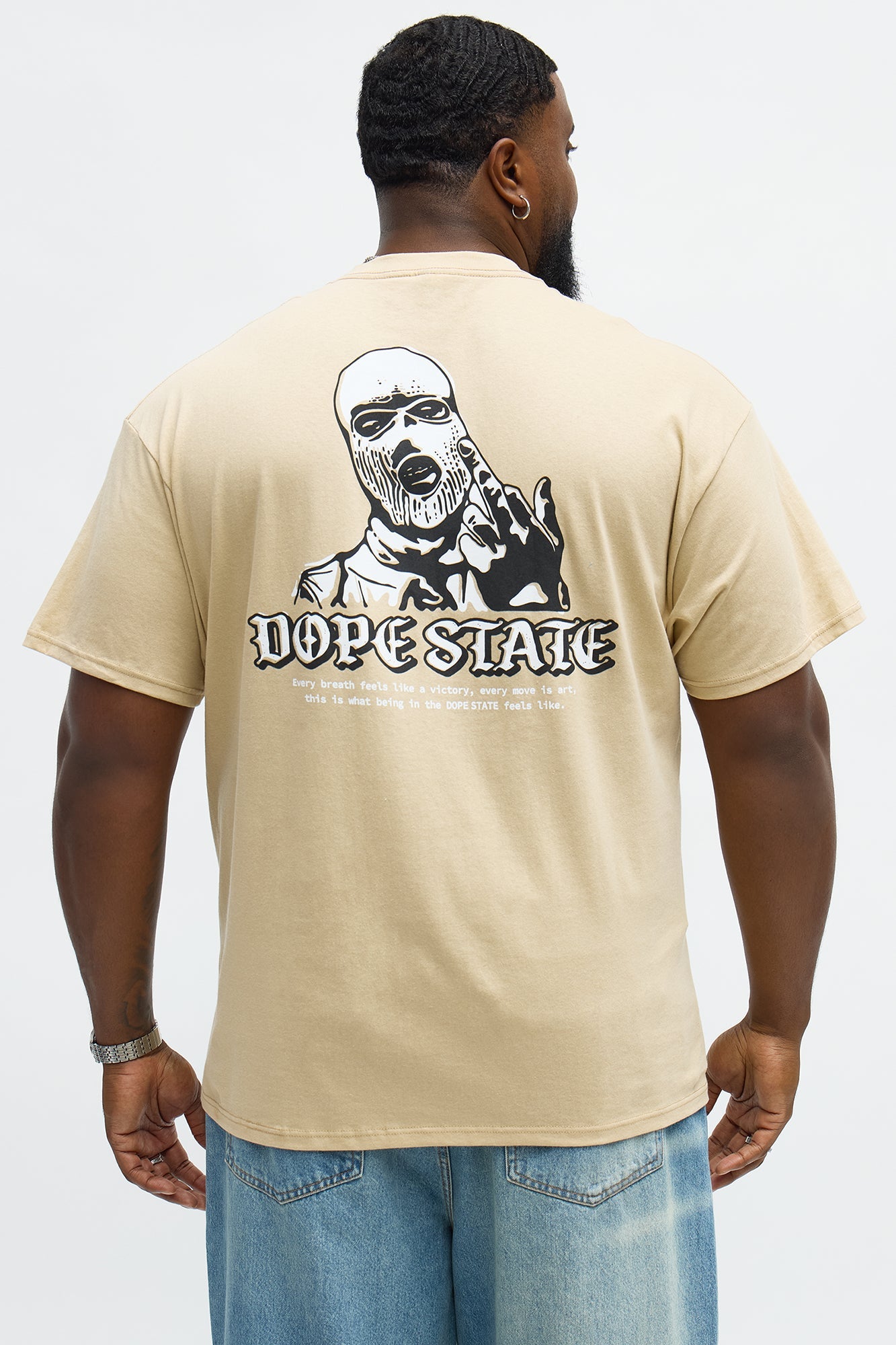 Dope State Short Sleeve Tee - Sand