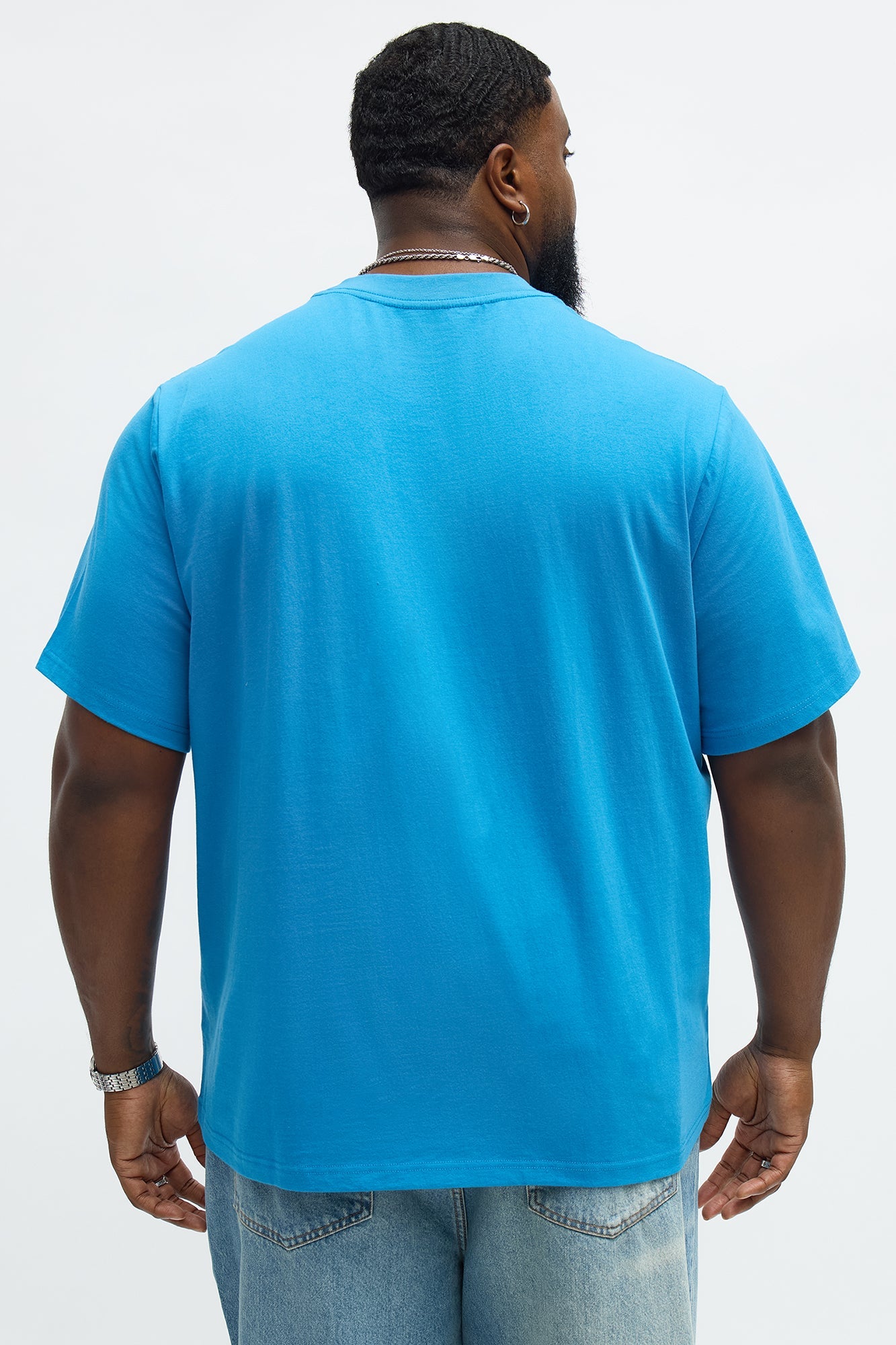 Oversized Heavyweight Tee 240GSM - Blue