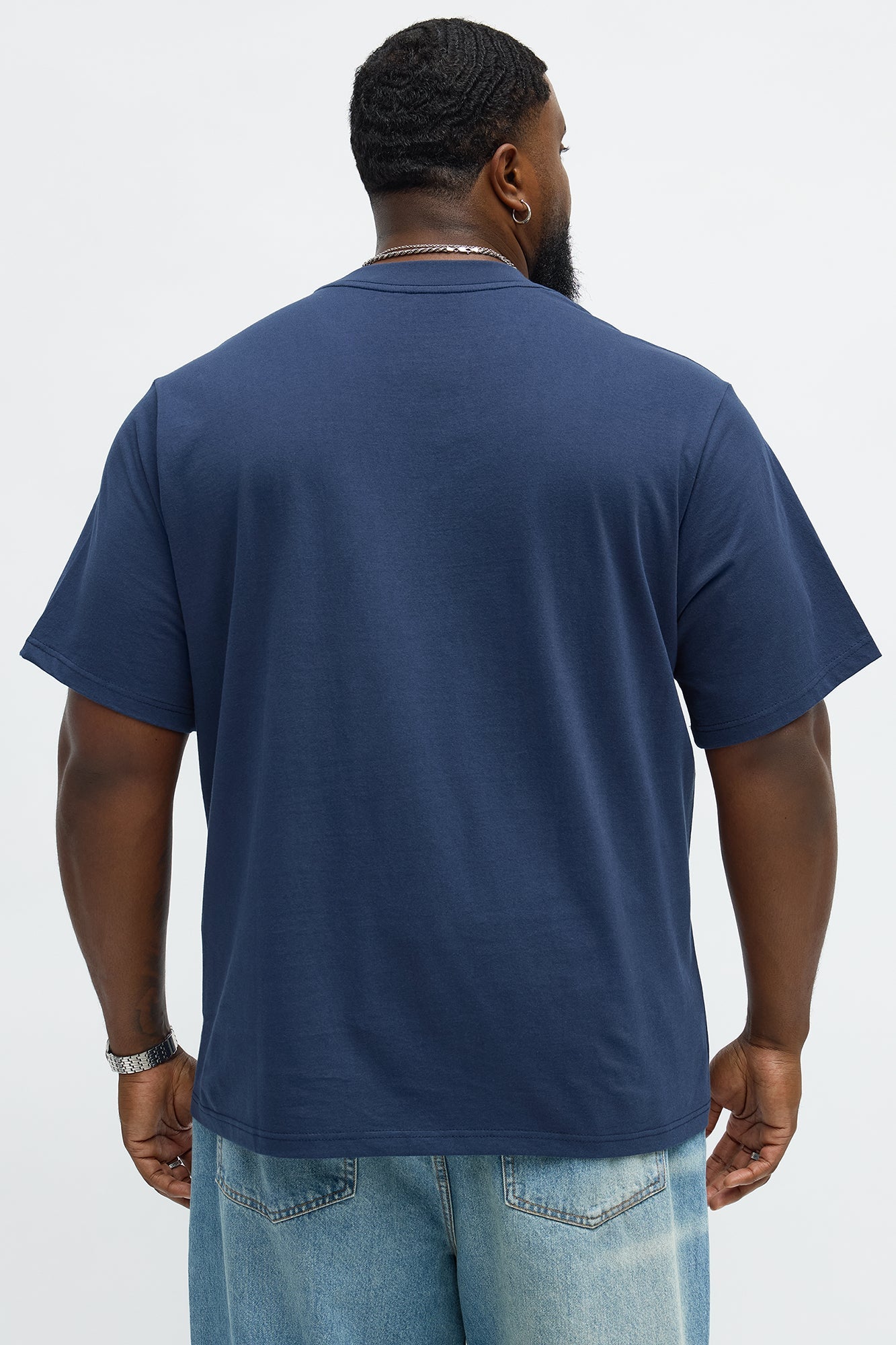 Oversized Heavyweight Tee 240GSM - Midnight Blue