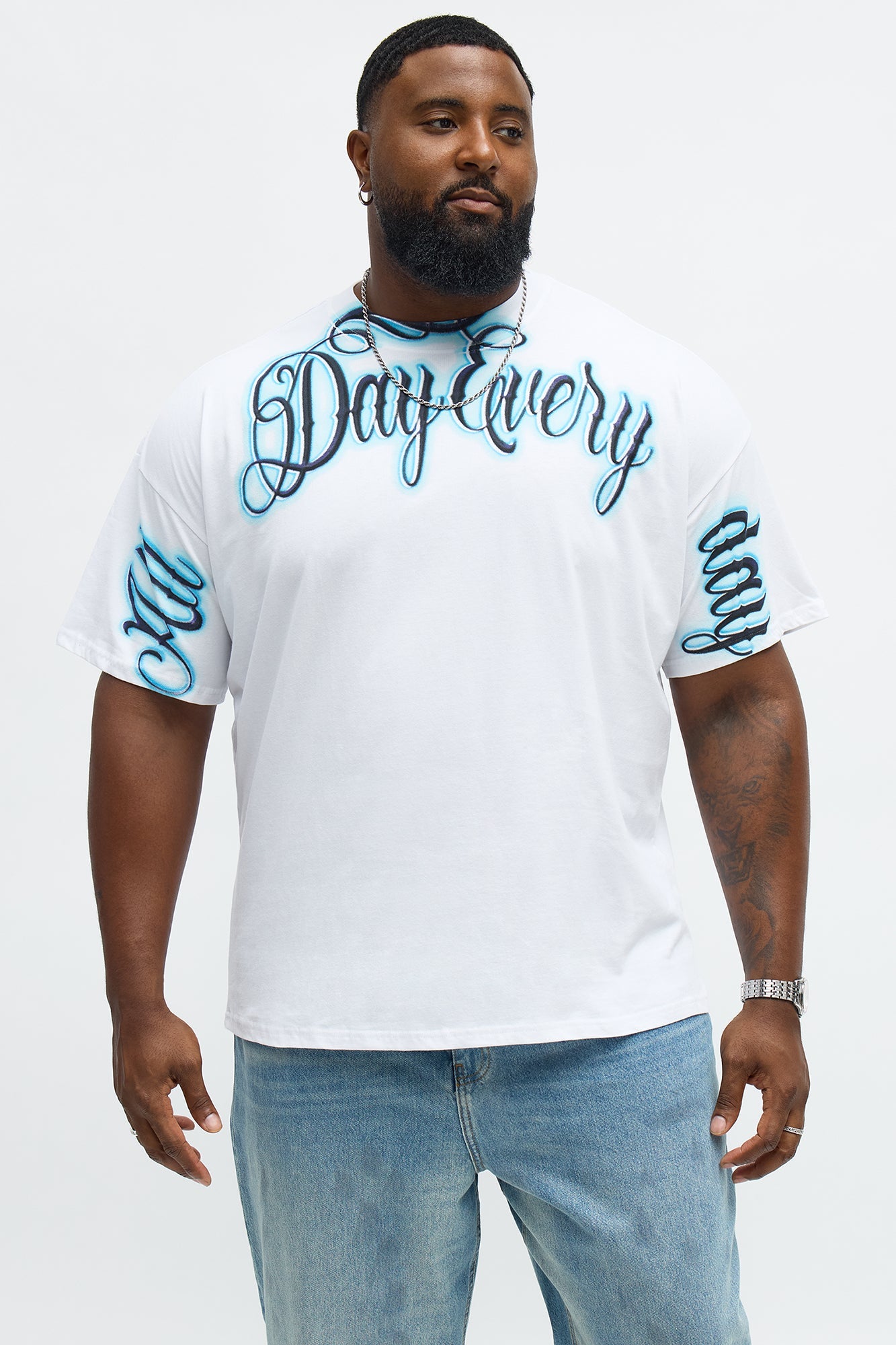 All Day Everyday Oversized Short Sleeve Tee - Off White