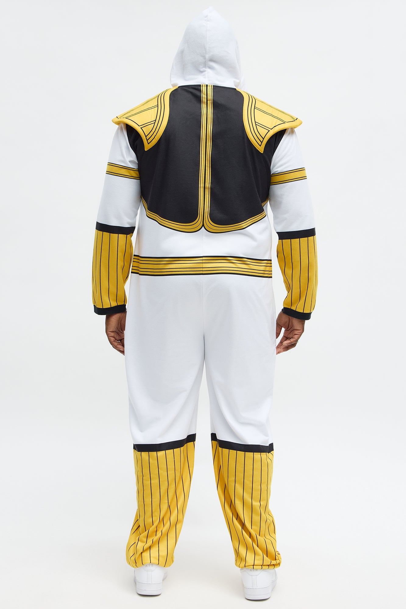 Mighty Morphin Power Ranger One Piece Costume - White/combo