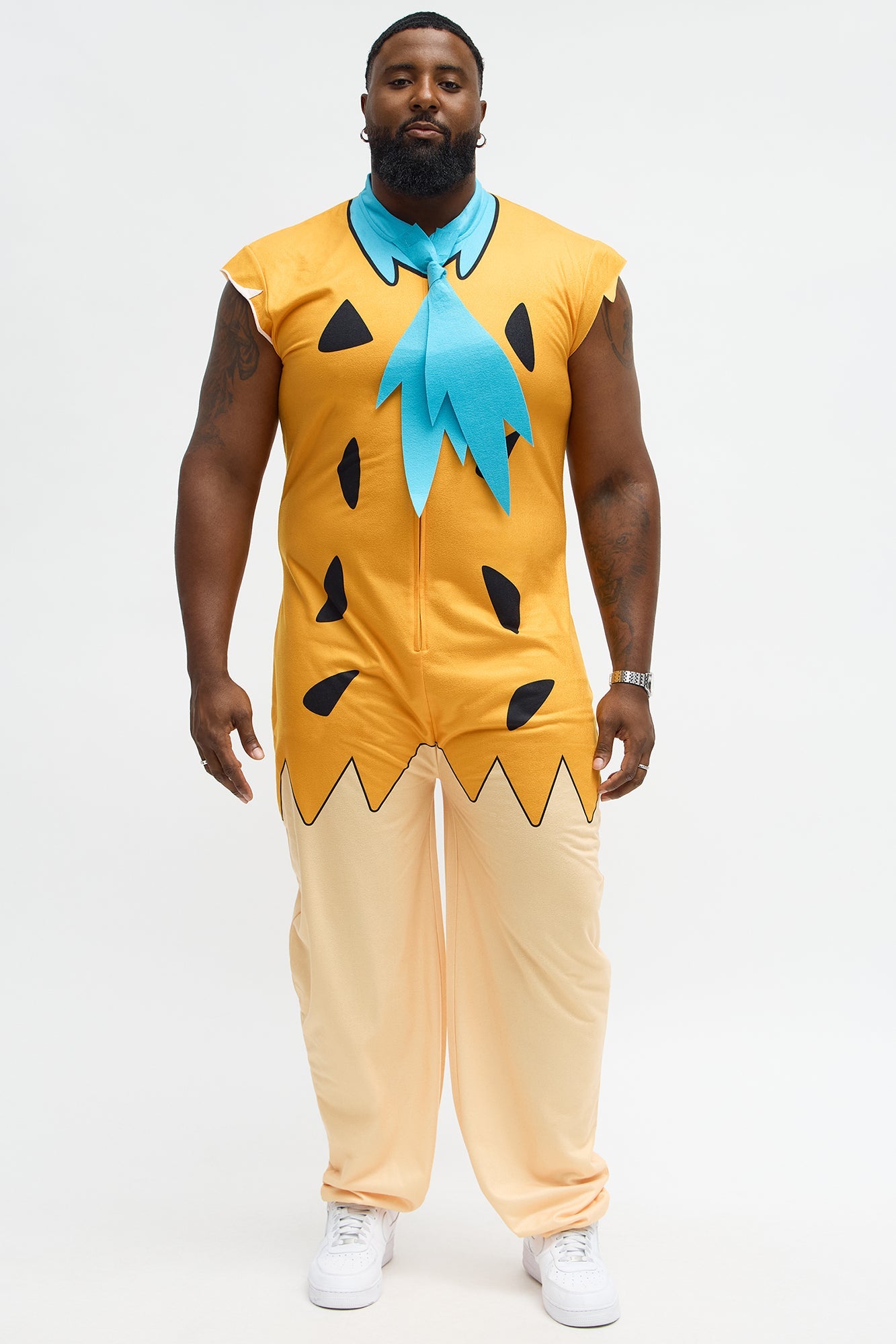 Fred Flintstone One Piece Costume - Orange/combo