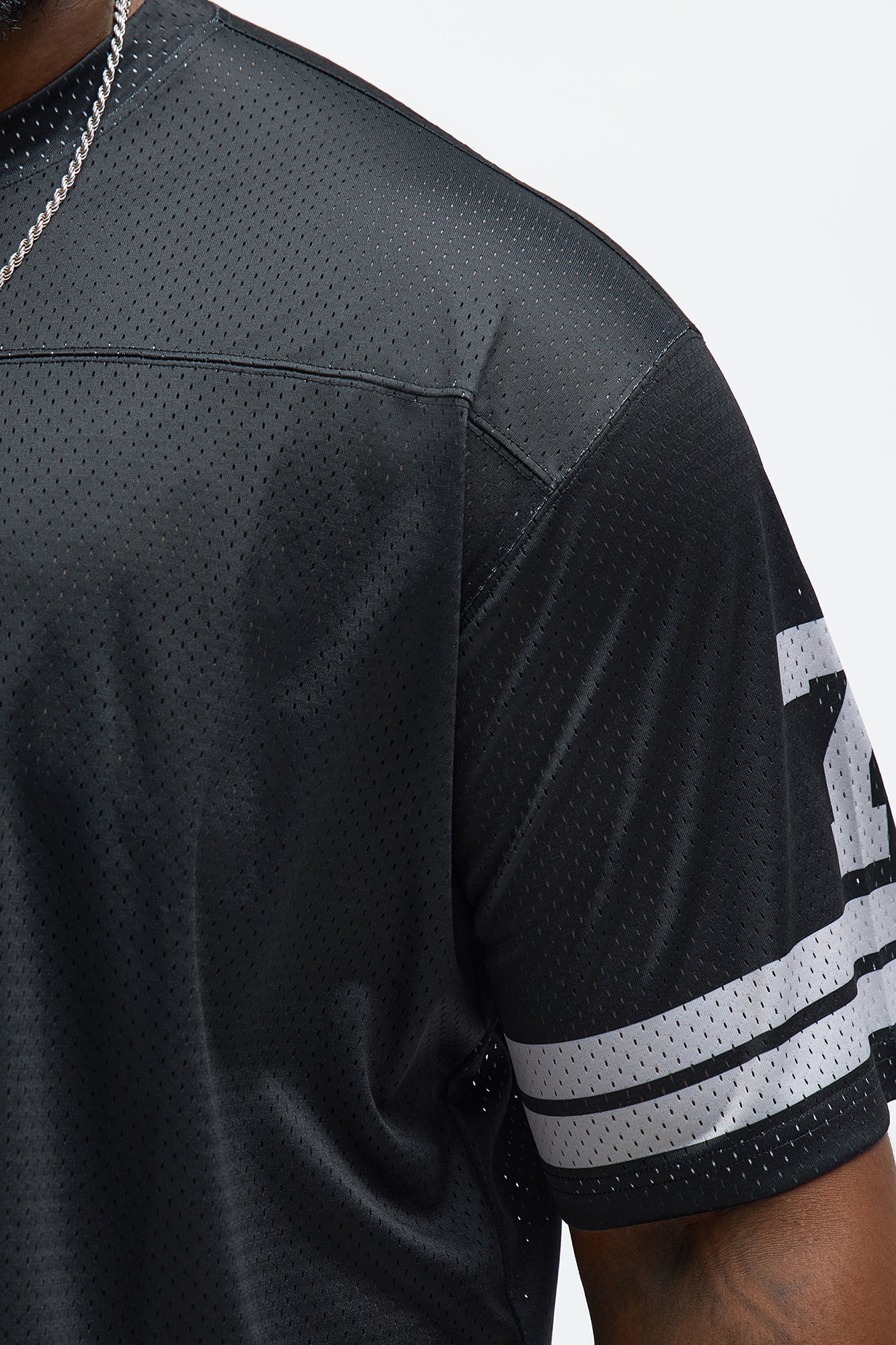 Cropped Draft Pick Jersey - Black