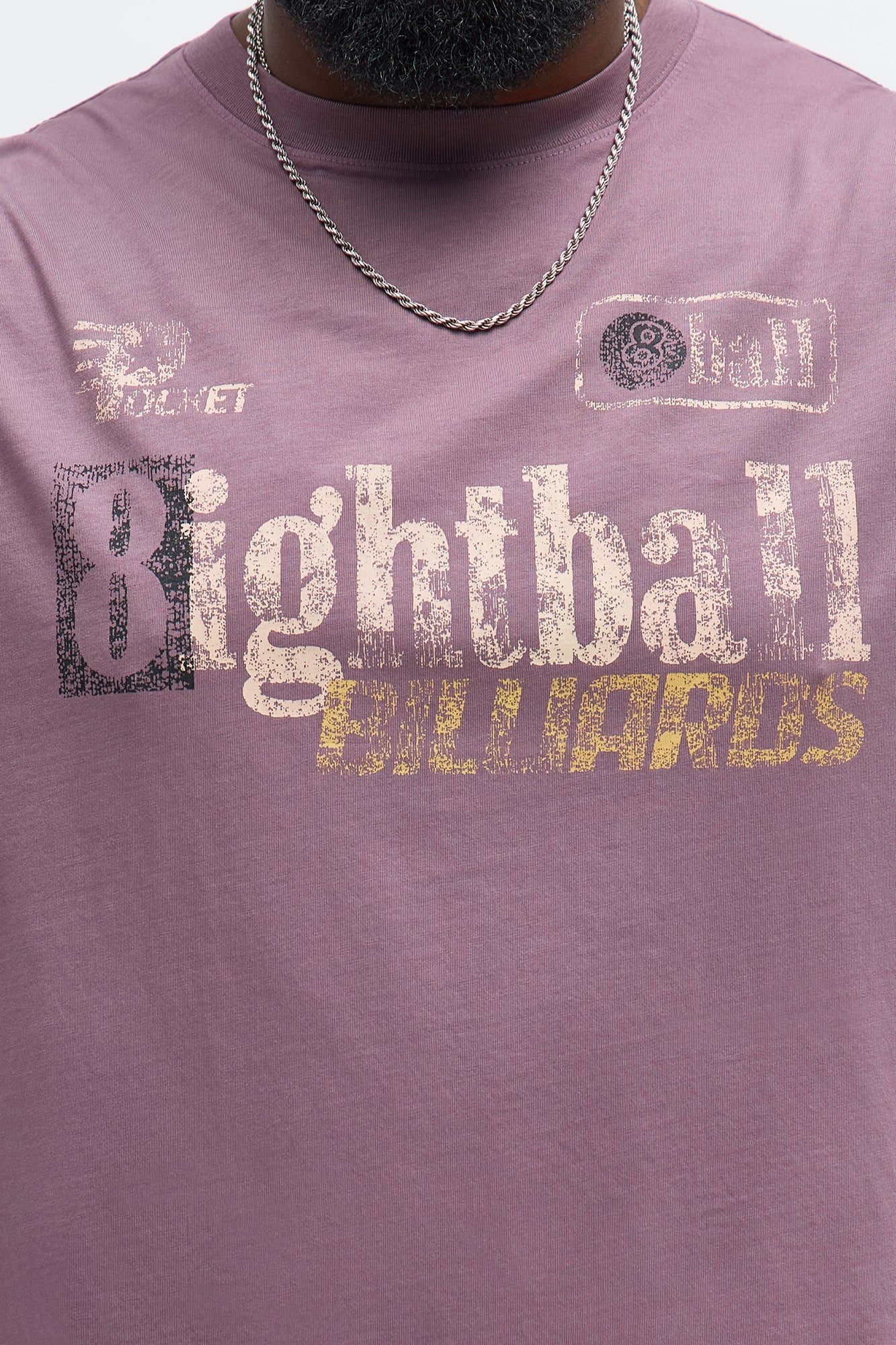 8ightball Billiards Oversized Short Sleeve Tee - Purple