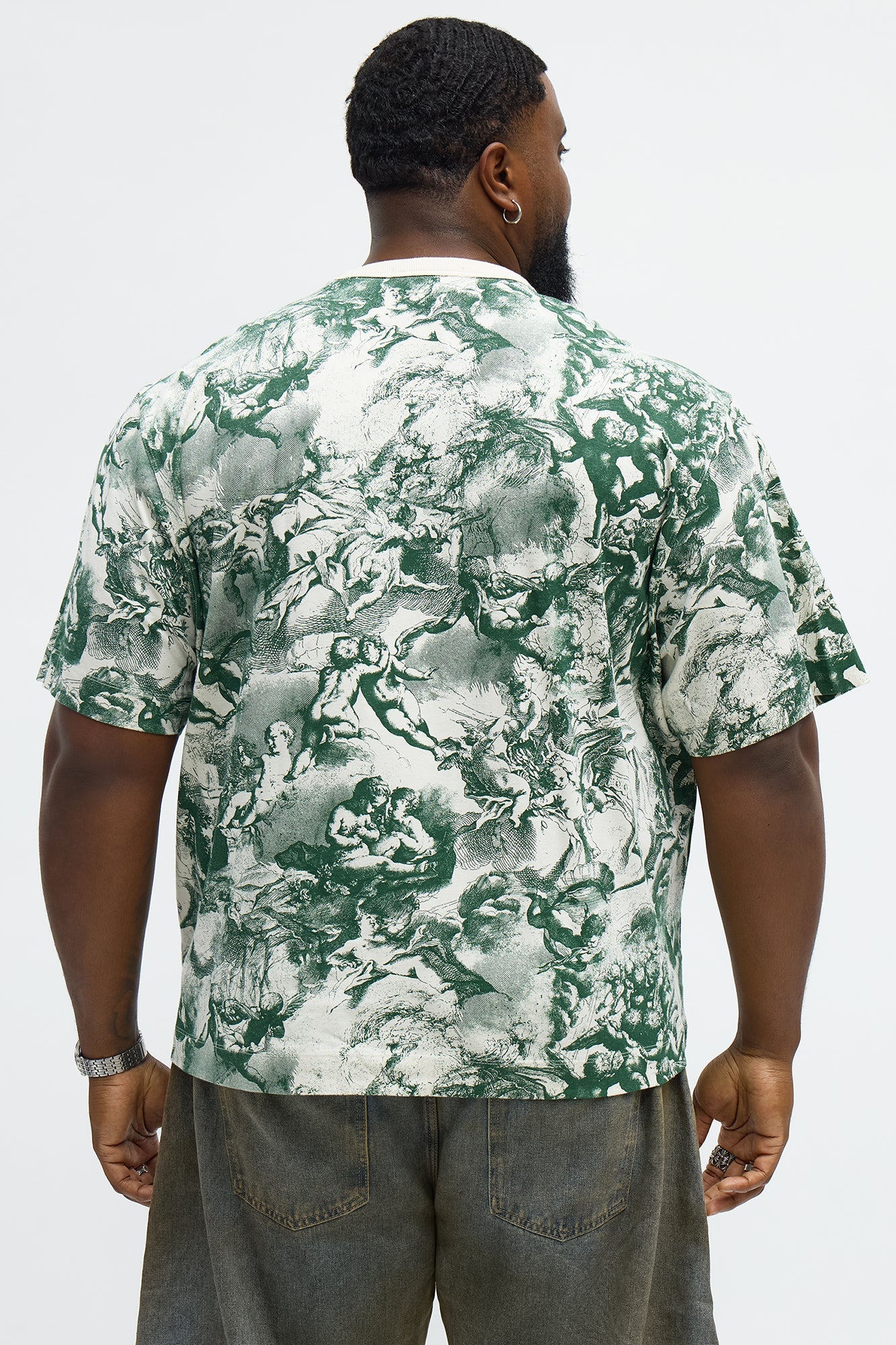 Artistic Short Sleeve Tee - Cream