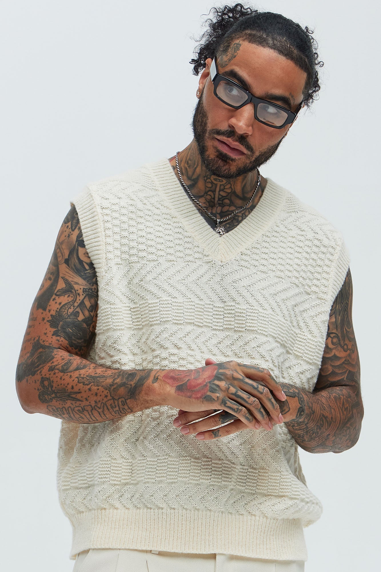 Now Or Never Sweater Vest - Cream