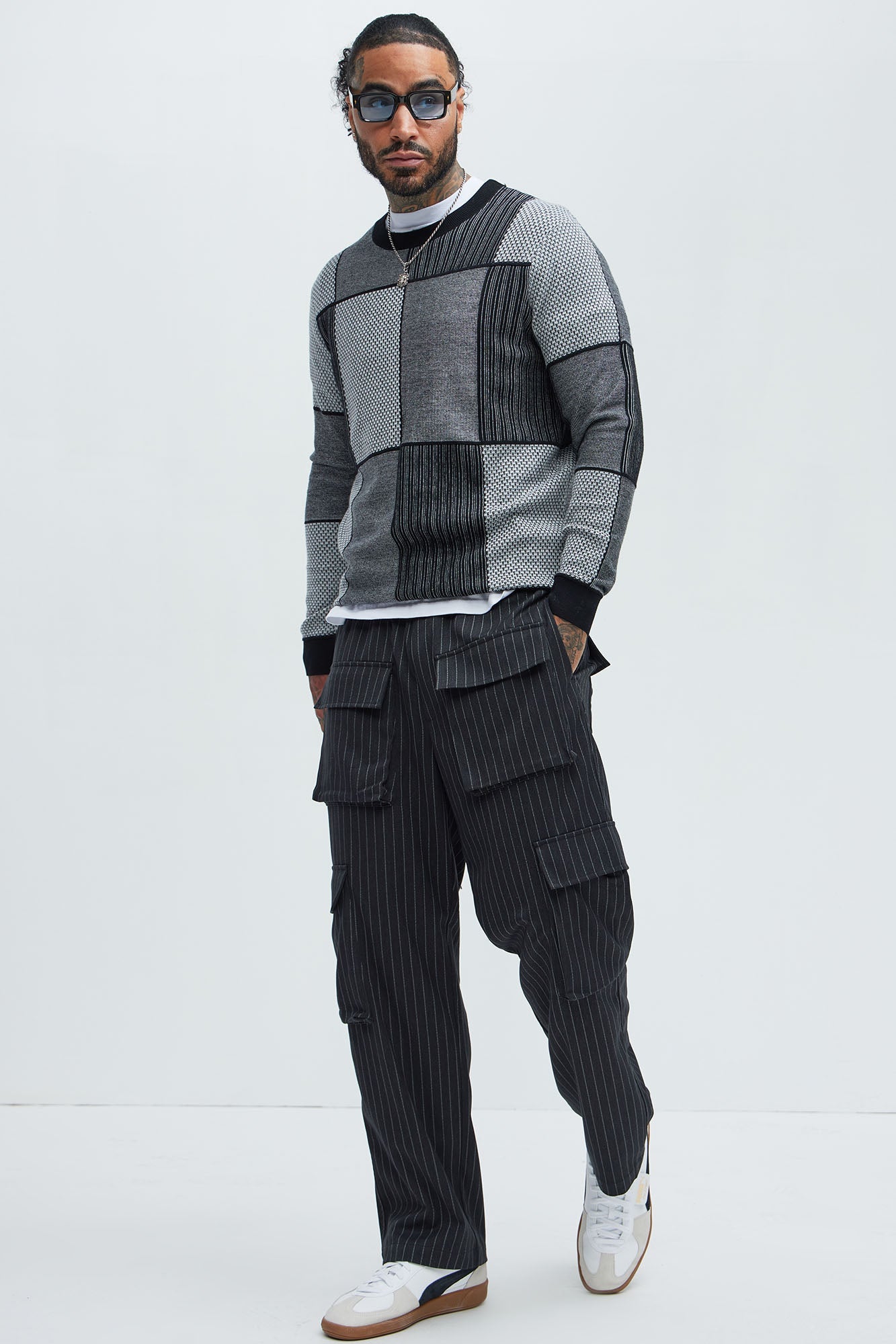 Better And Better Crewneck Sweater - Black/combo