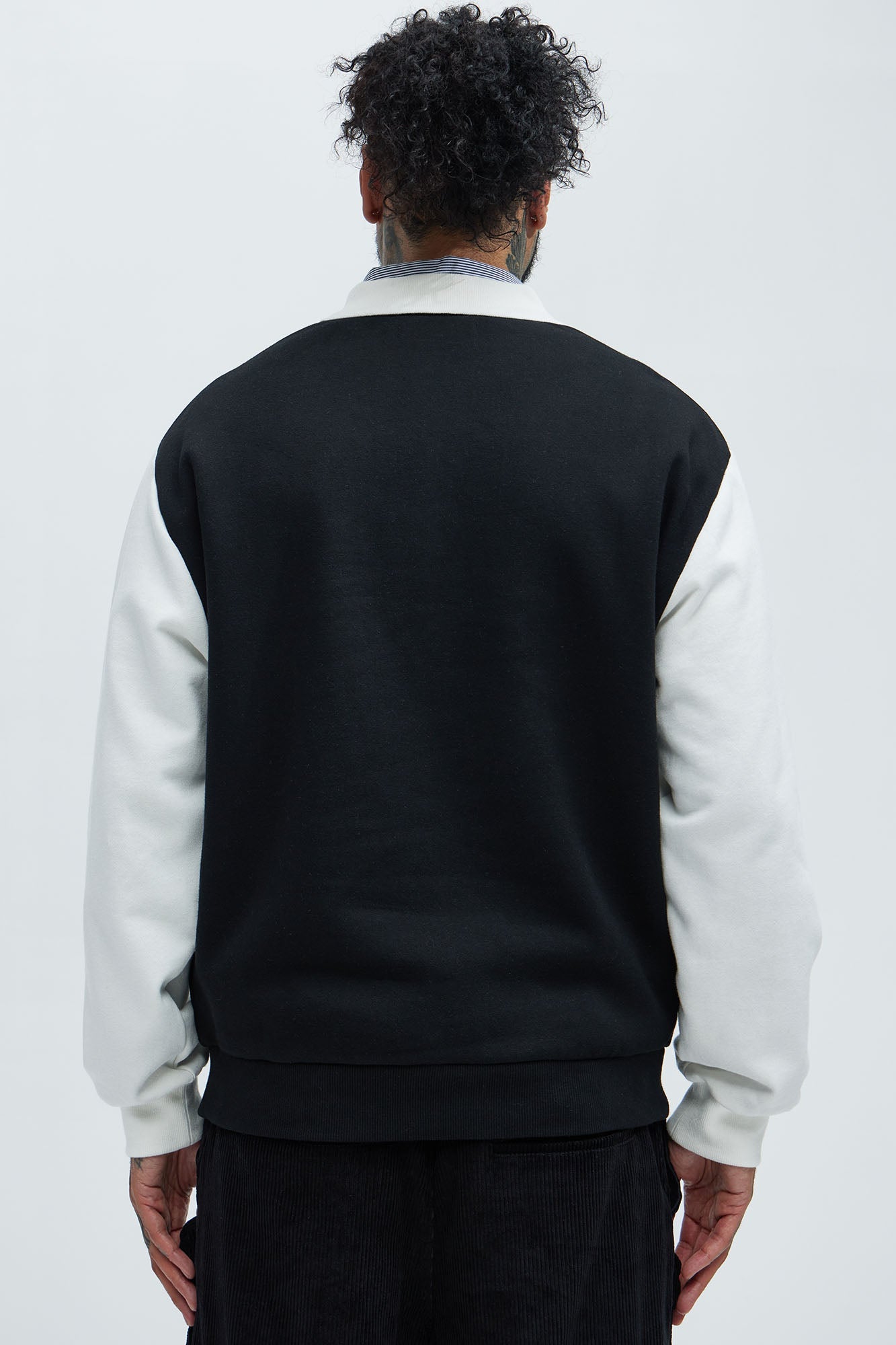 Tyson Saints Fleece Long Sleeve Polo - Black/combo