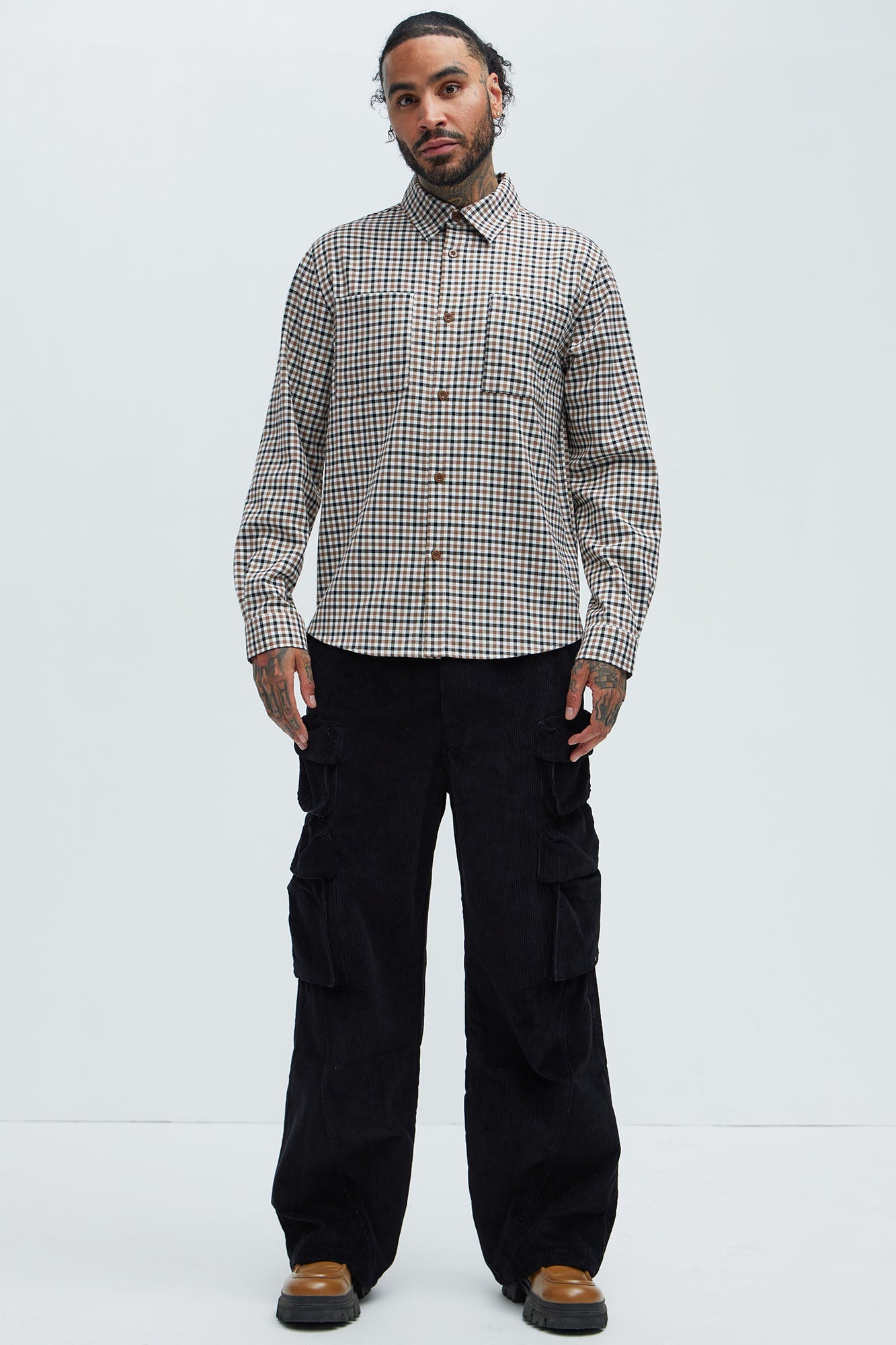 George Gingham Plaid Shirt - Multi Color