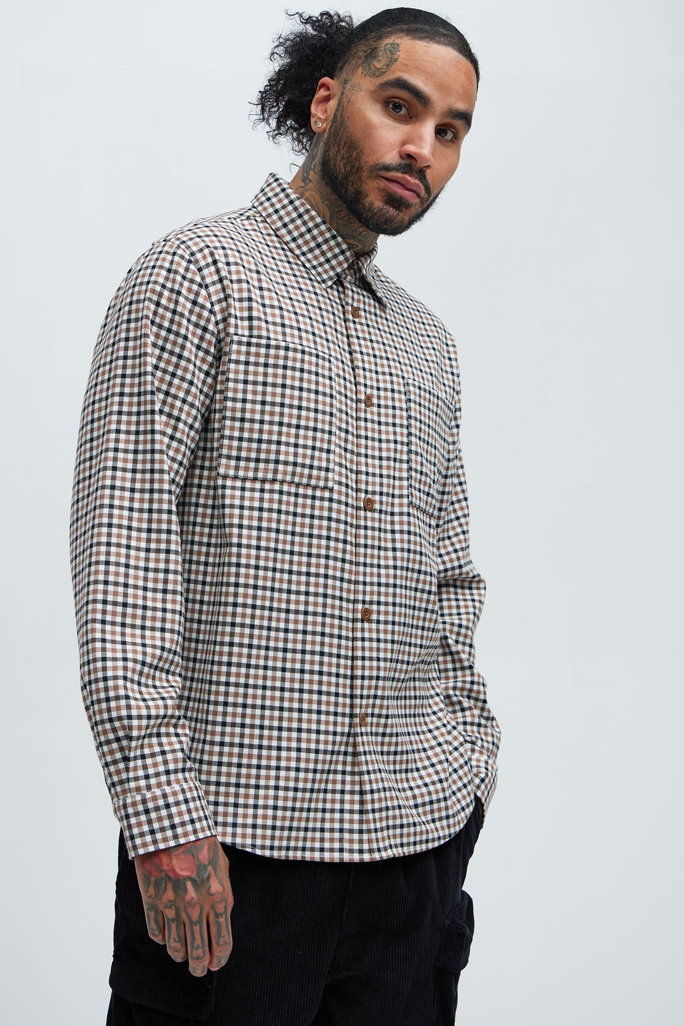 George Gingham Plaid Shirt - Multi Color