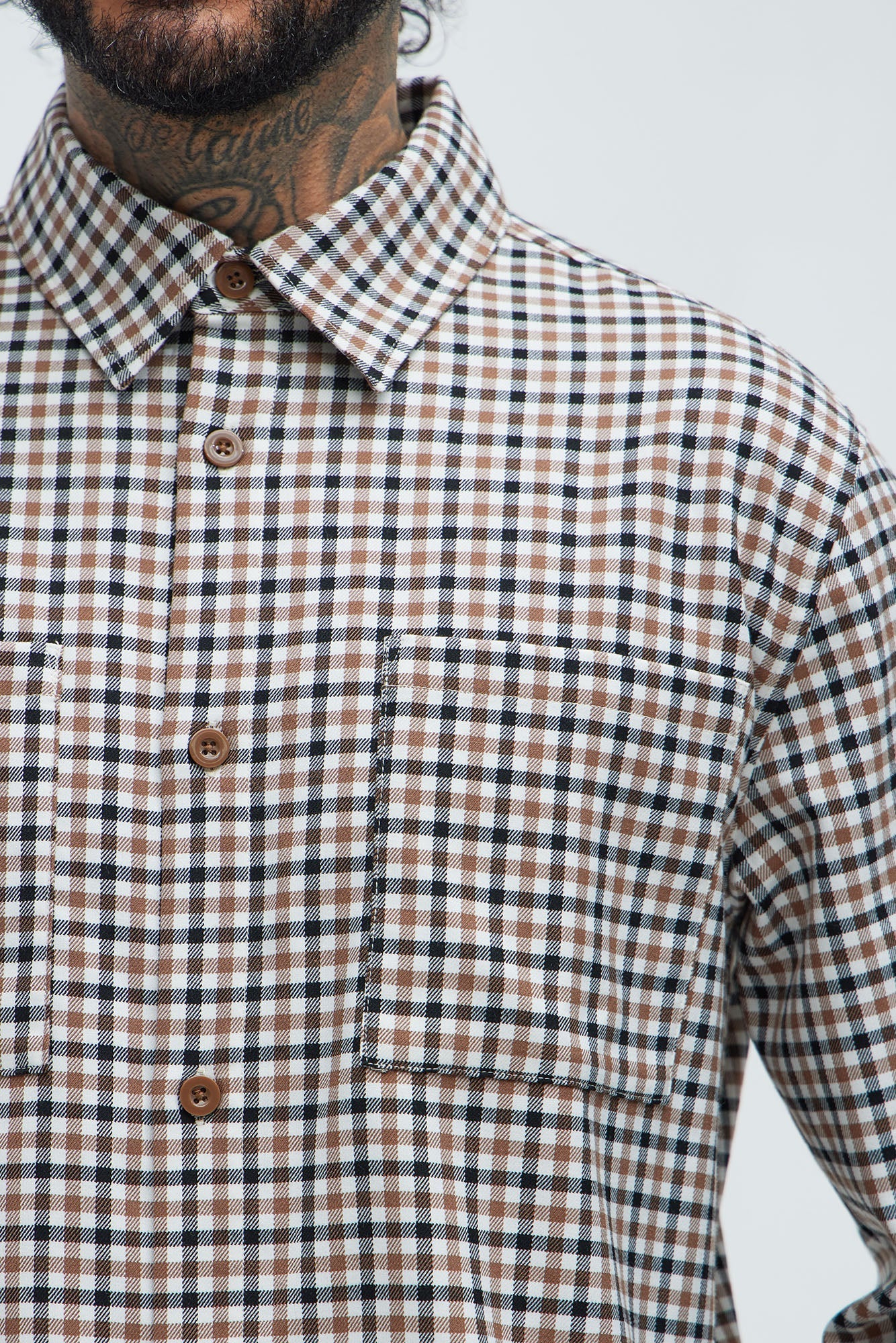 George Gingham Plaid Shirt - Multi Color