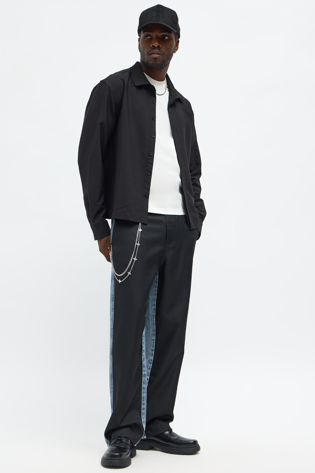 Baggy Business In The Front Jean - Black/combo