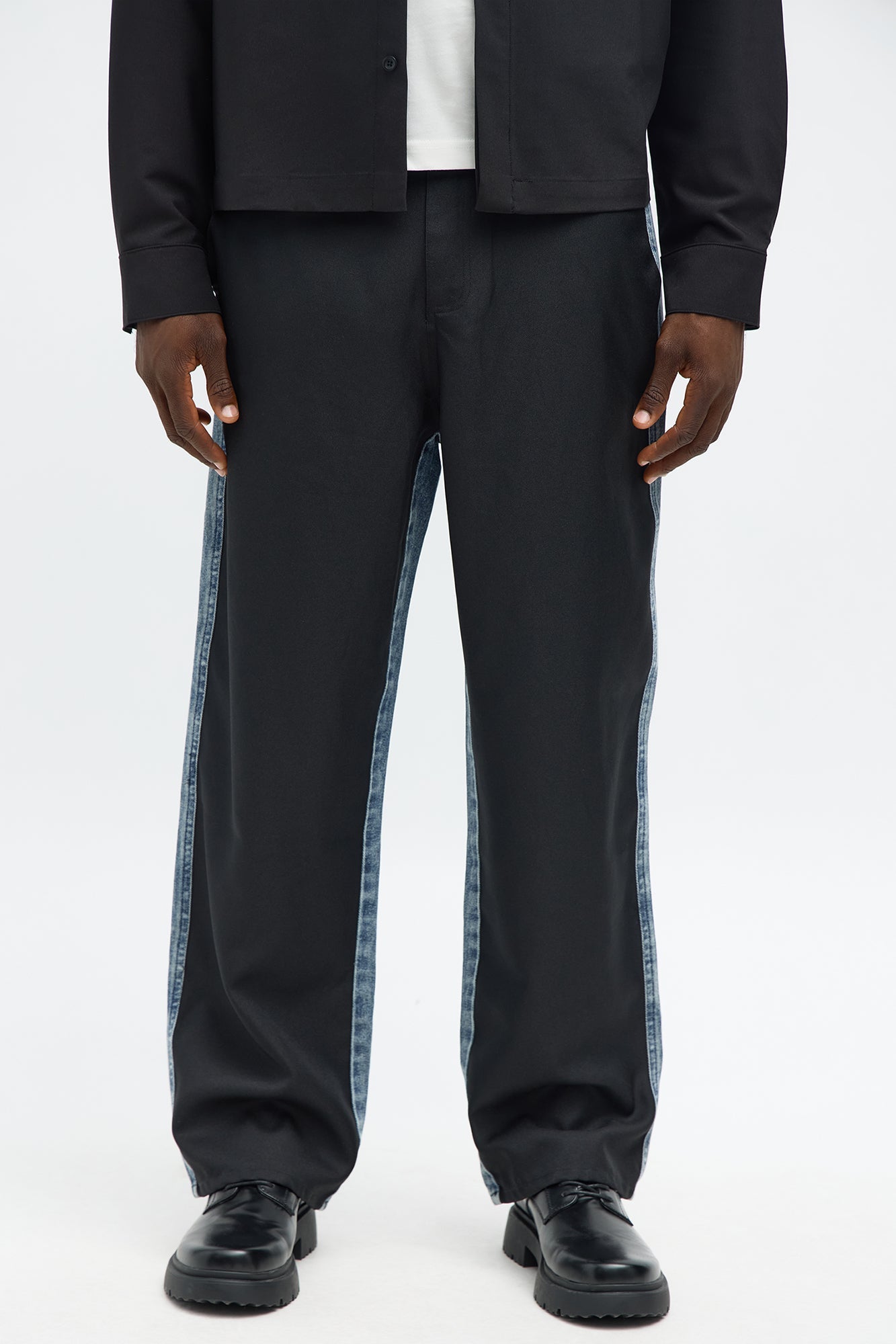 Baggy Business In The Front Jean - Black/combo