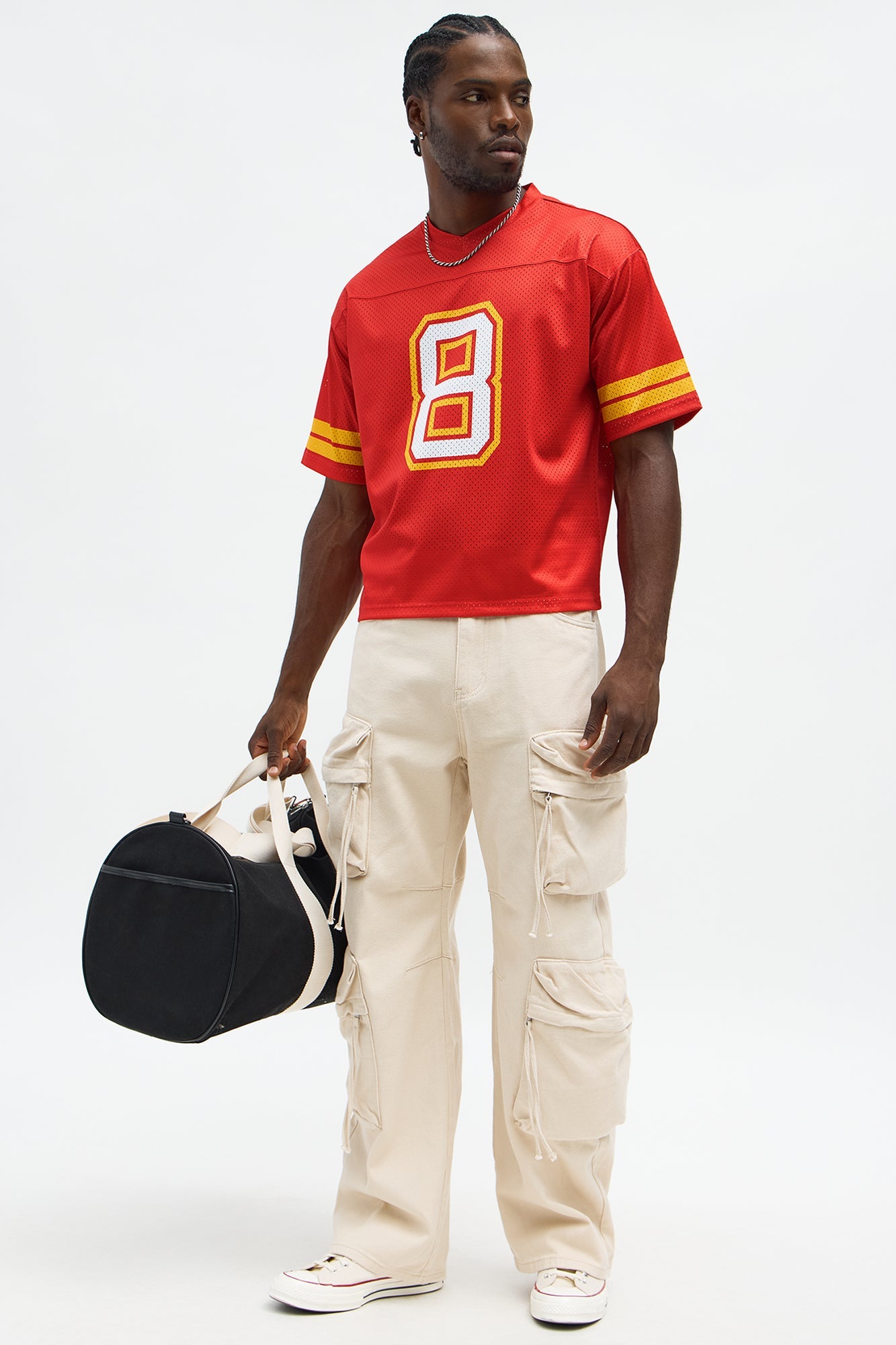 Cropped Warpaint Jersey - Red