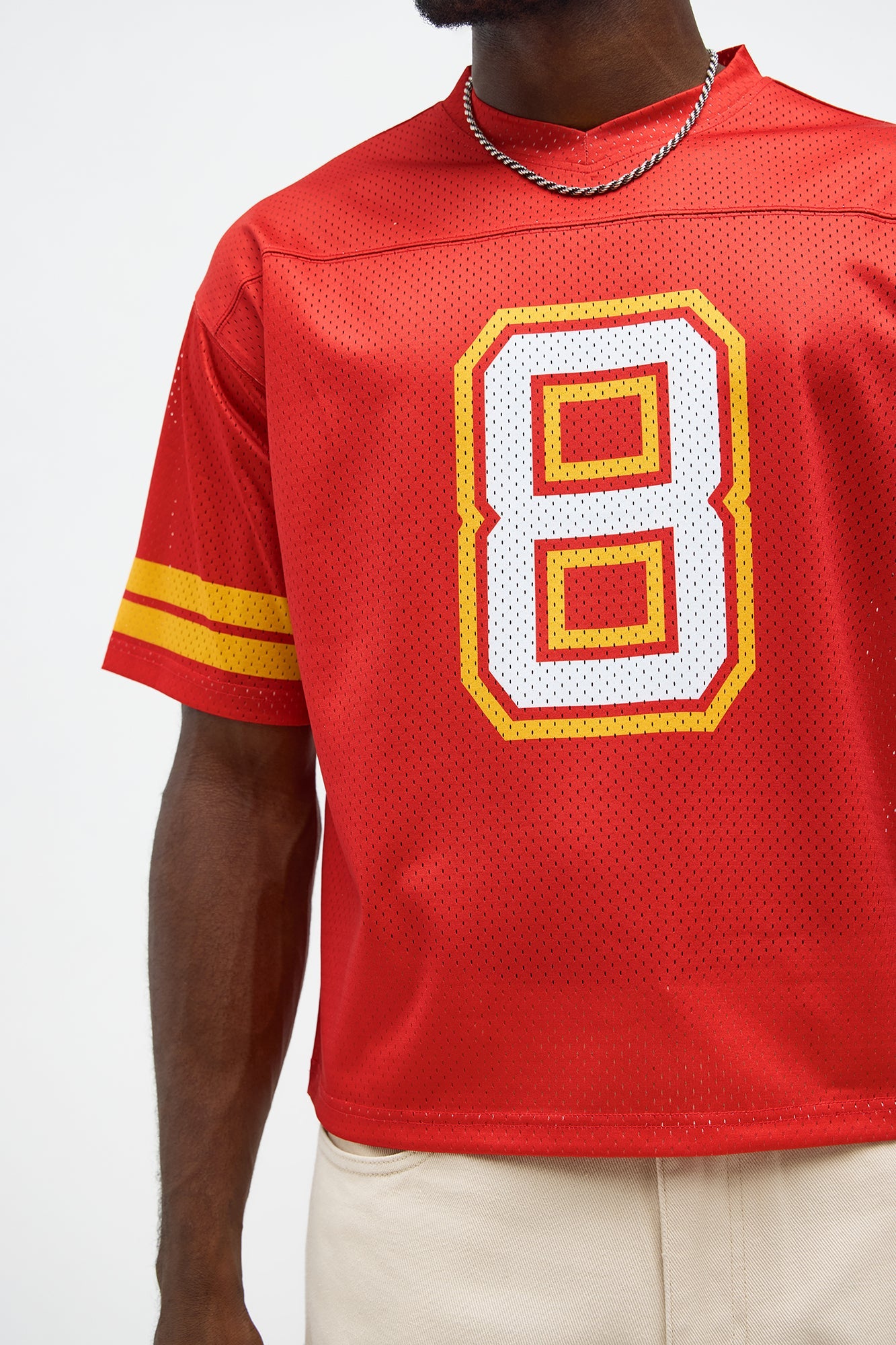 Cropped Warpaint Jersey - Red