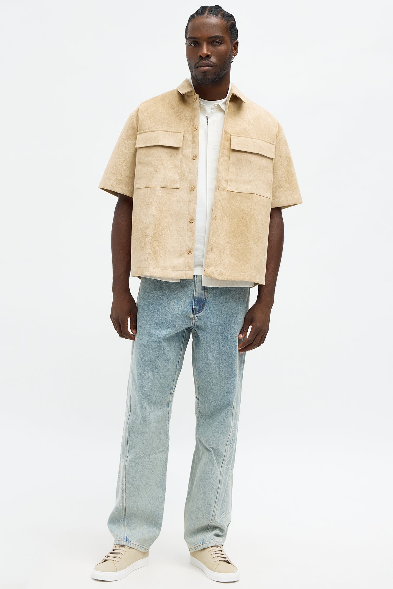 Straight Been Laced Paisley Jeans - Light Wash