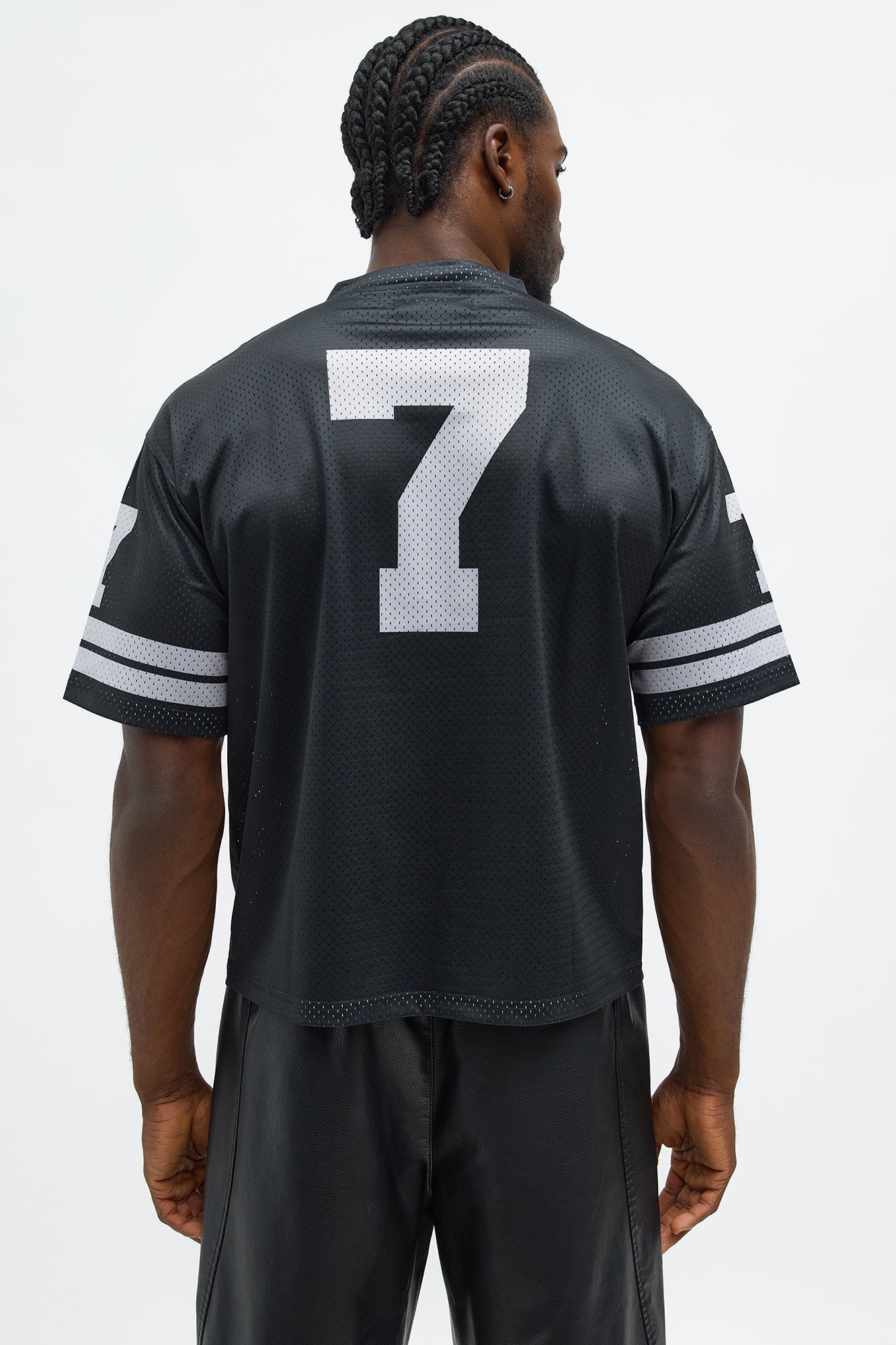 Cropped Draft Pick Jersey - Black