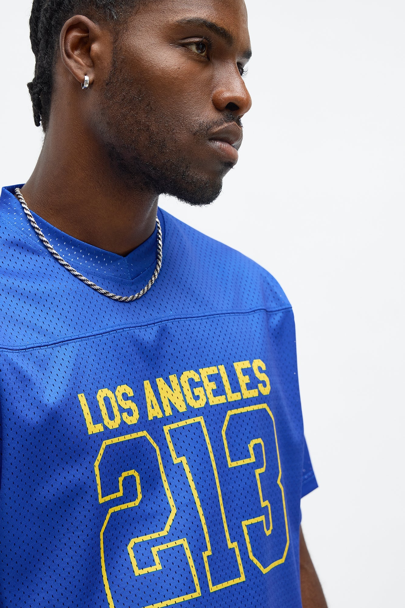 Cropped LA Lights Jersey - Blue