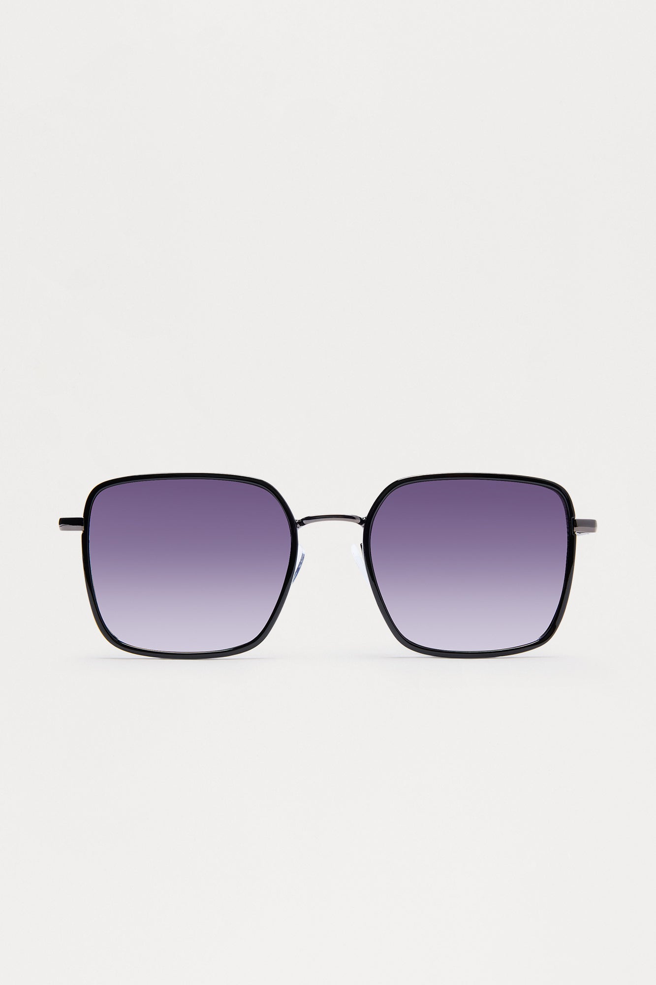 Riot Square Metal Frame Sunglasses - Black