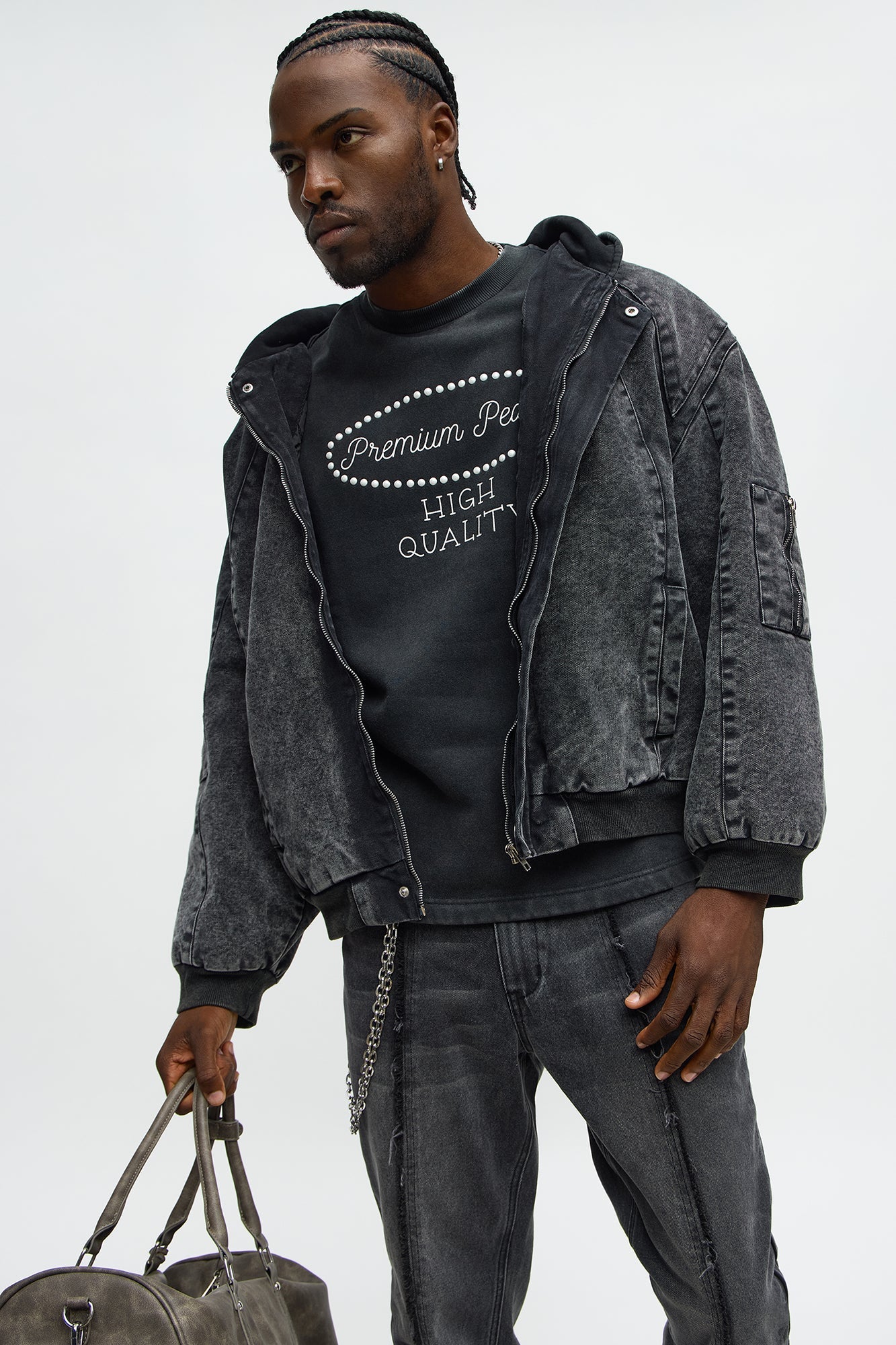 Tyson Premium Pearls Short Sleeve Tee - Black Wash