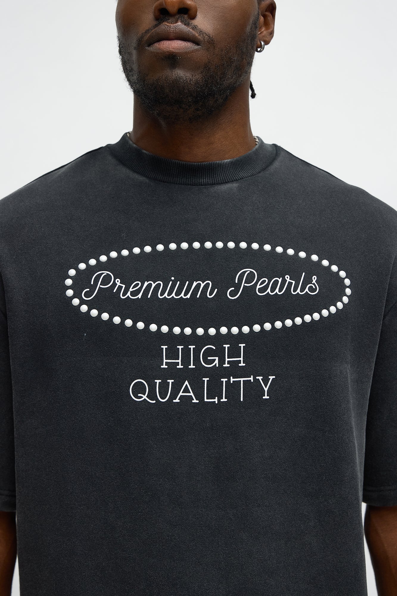 Tyson Premium Pearls Short Sleeve Tee - Black Wash