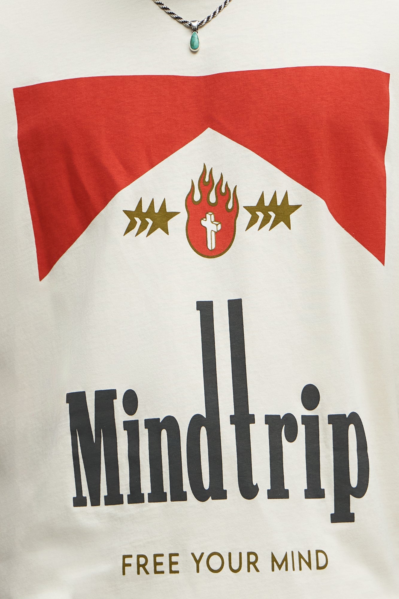 Mind Trip Oversized Short Sleeve Tee - Cream