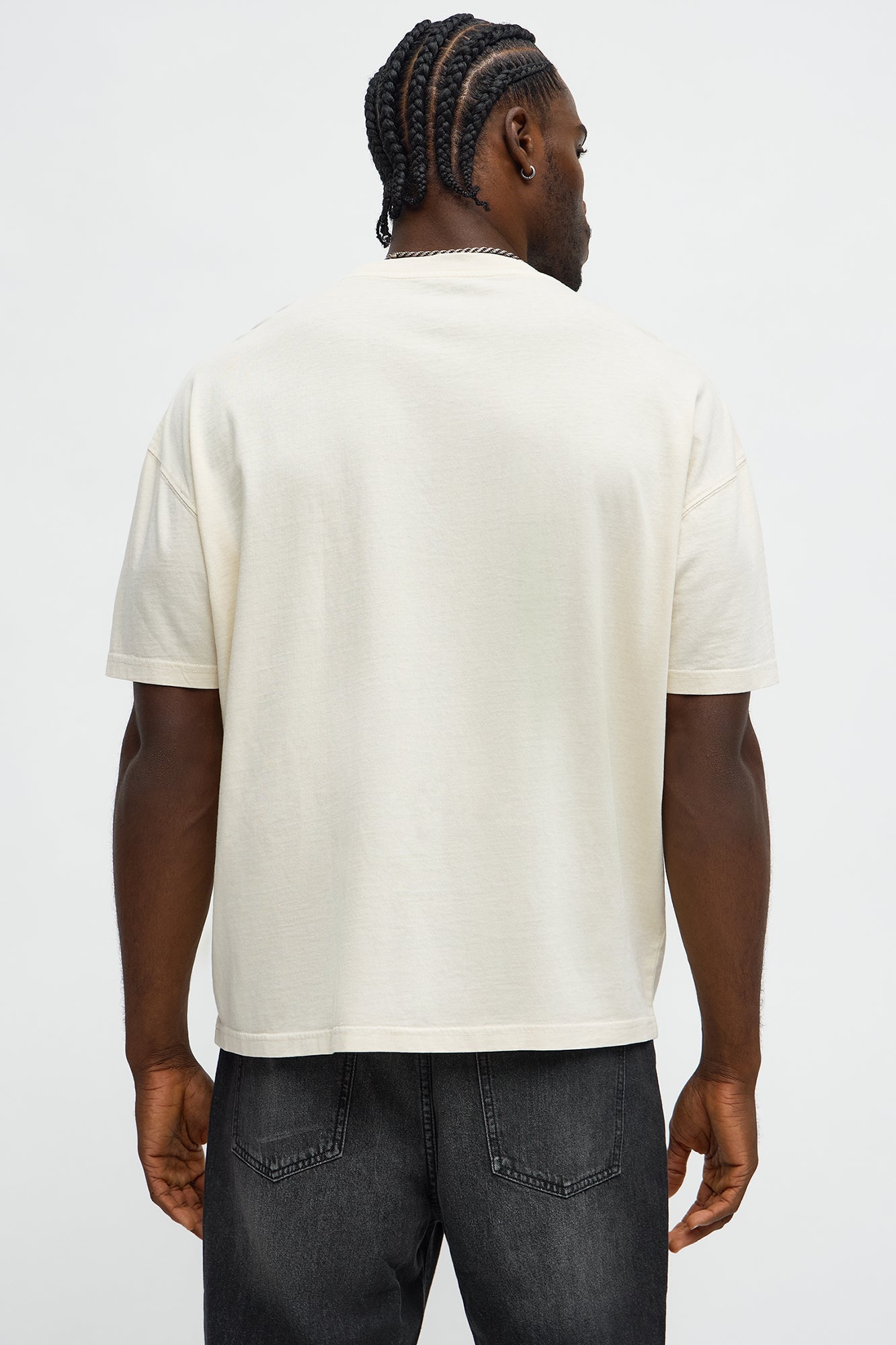 Mind Trip Oversized Short Sleeve Tee - Cream