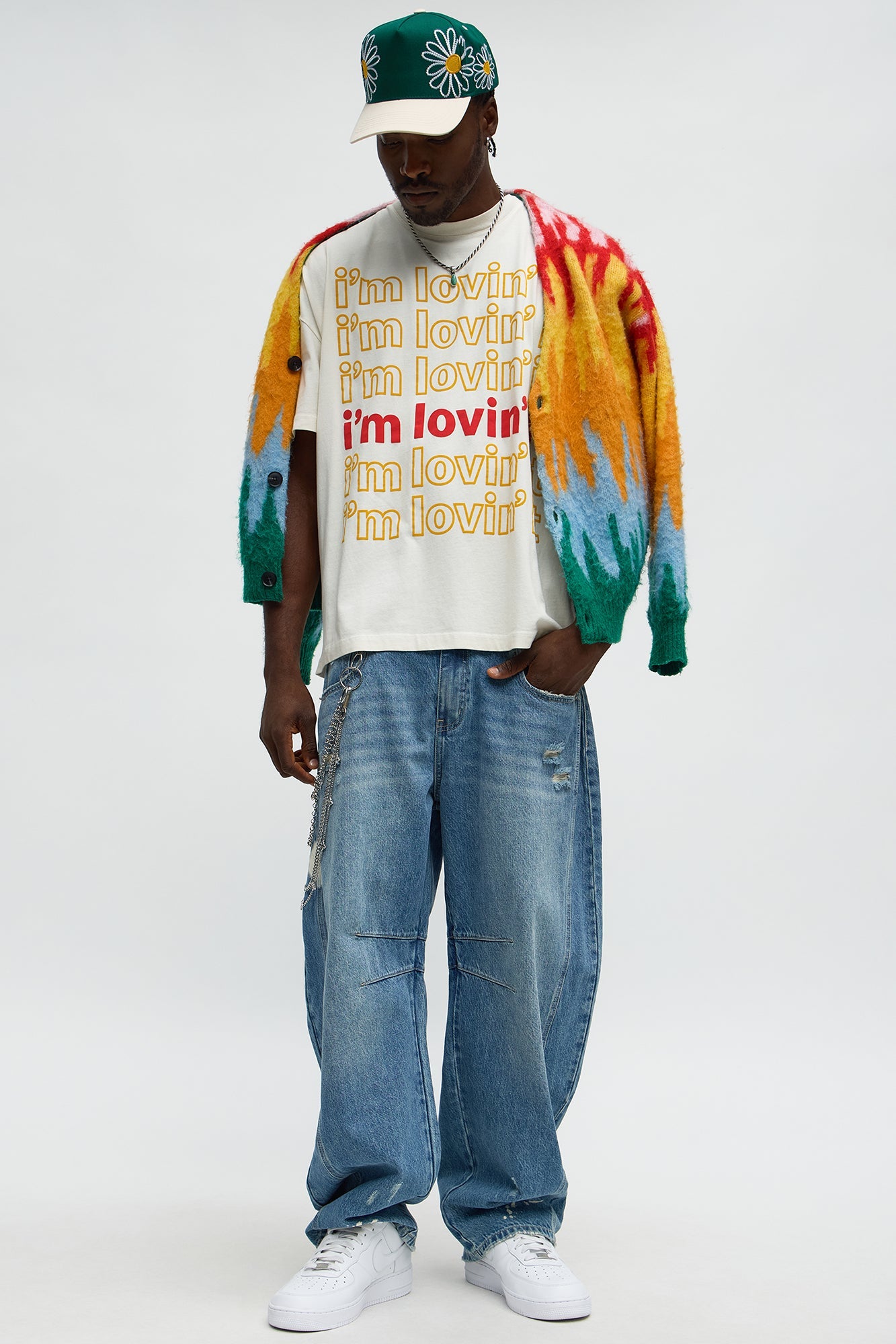 McDonald's I'm Lovin' It Oversized Short Sleeve Tee - White Wash