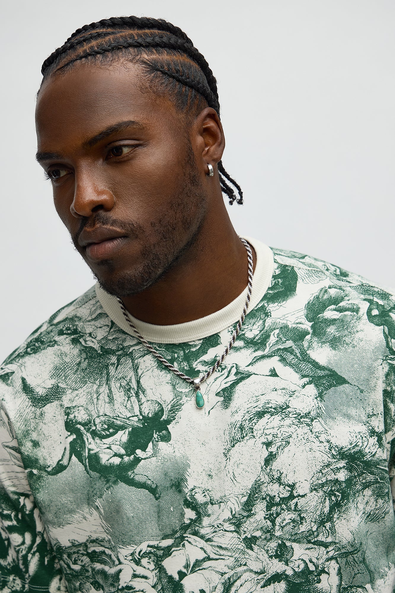 Artistic Short Sleeve Tee - Cream