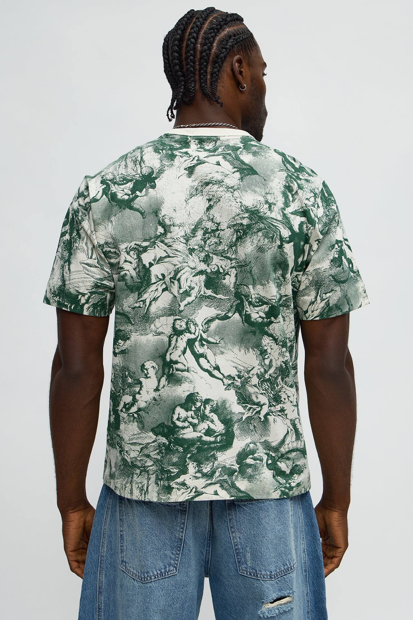 Artistic Short Sleeve Tee - Cream