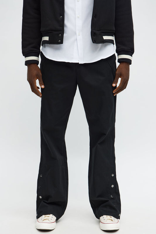 Slim Comeback Ripstop Side Snap Buttons - Black