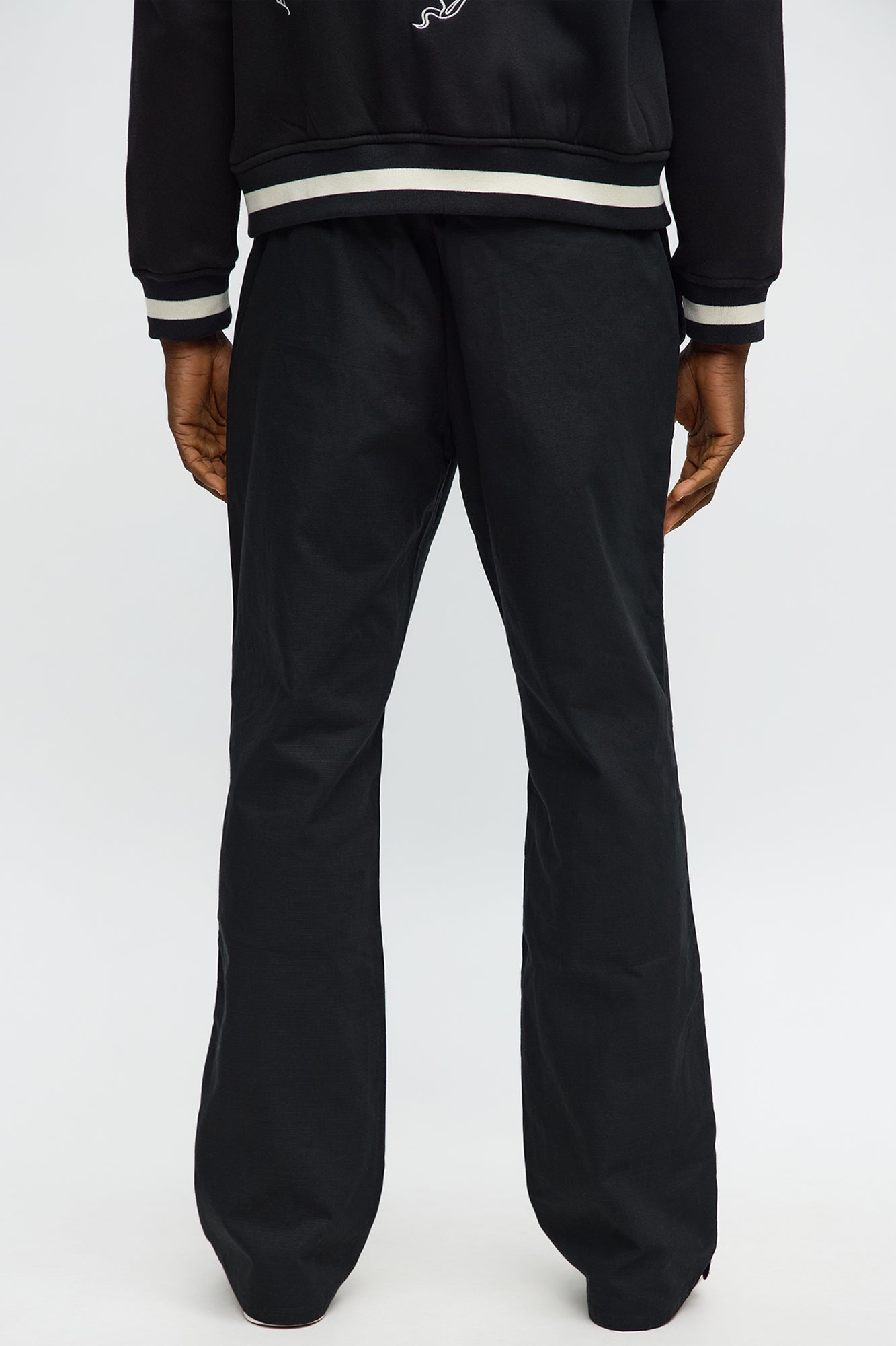 Slim Comeback Ripstop Side Snap Buttons - Black