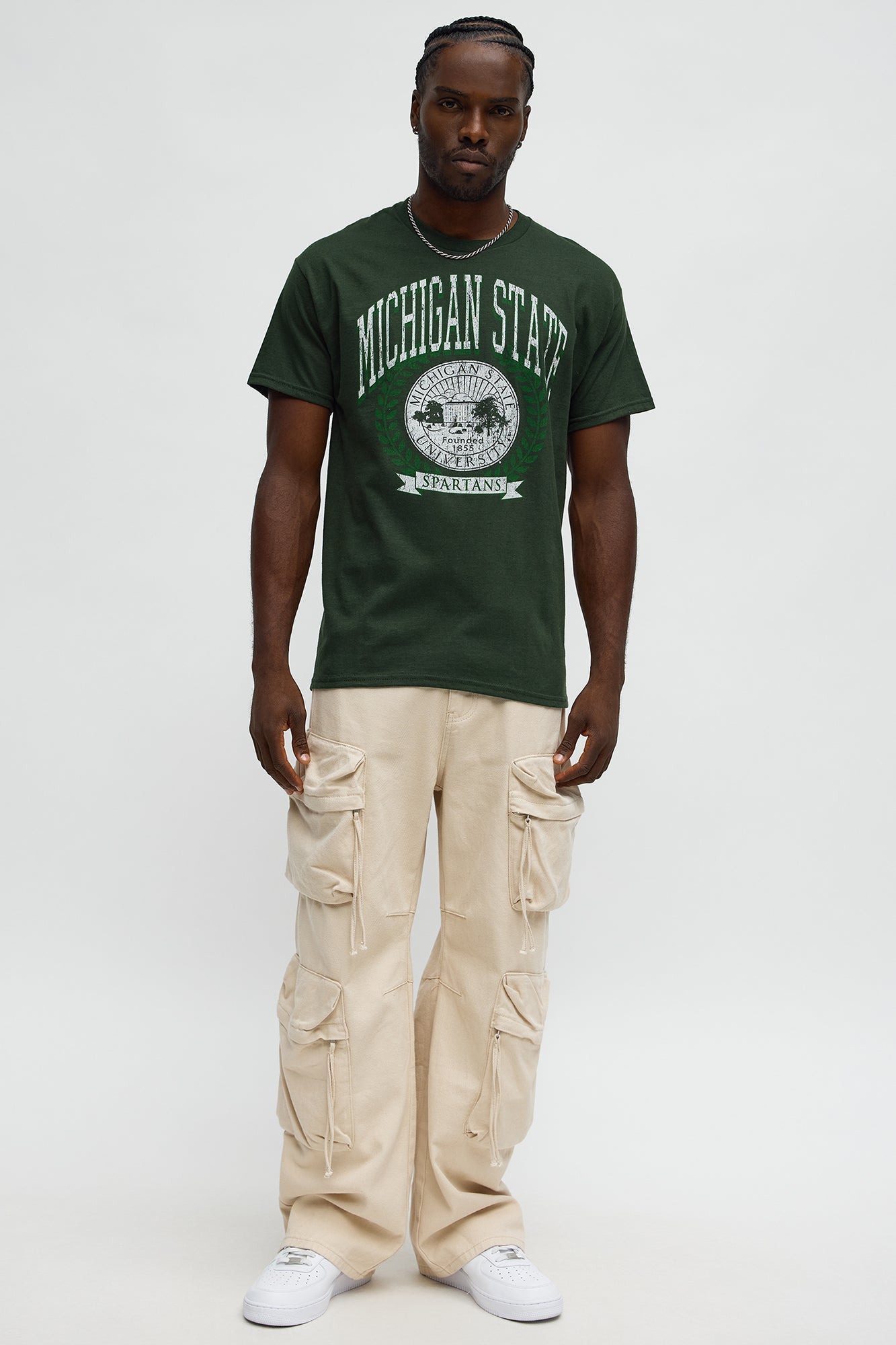 Michigan State Spartans Short Sleeve Tee - Hunter Green