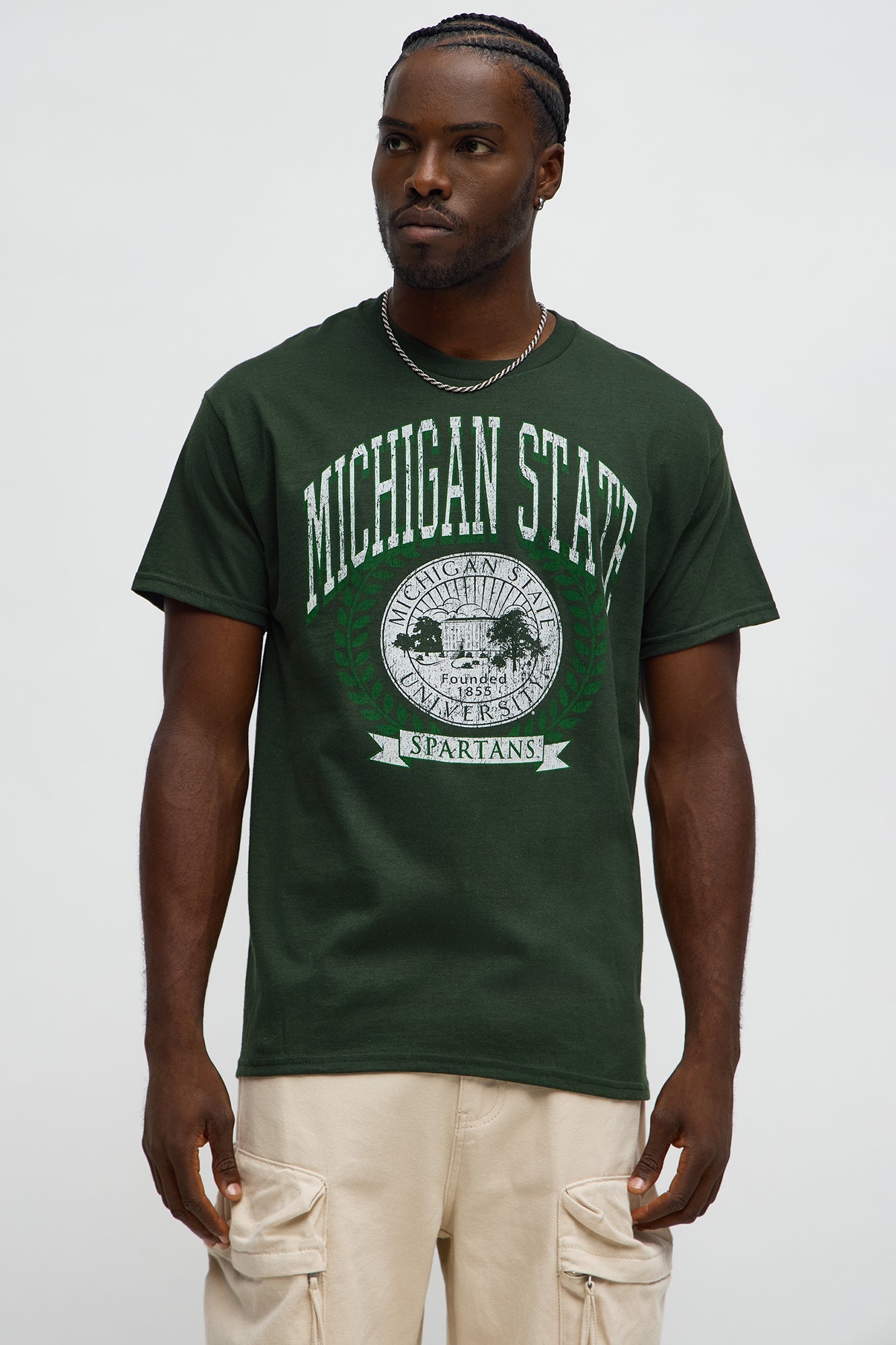 Michigan State Spartans Short Sleeve Tee - Hunter Green