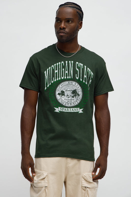 Michigan State Spartans Short Sleeve Tee - Hunter Green