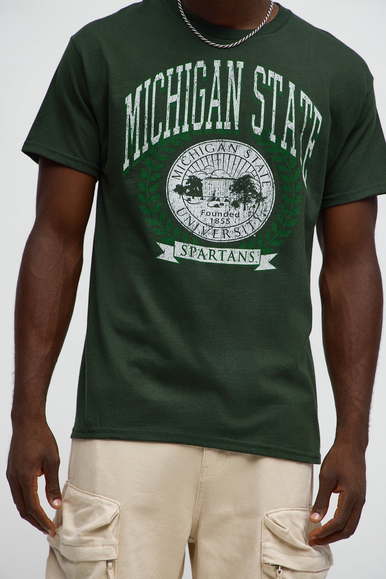 Michigan State Spartans Short Sleeve Tee - Hunter Green