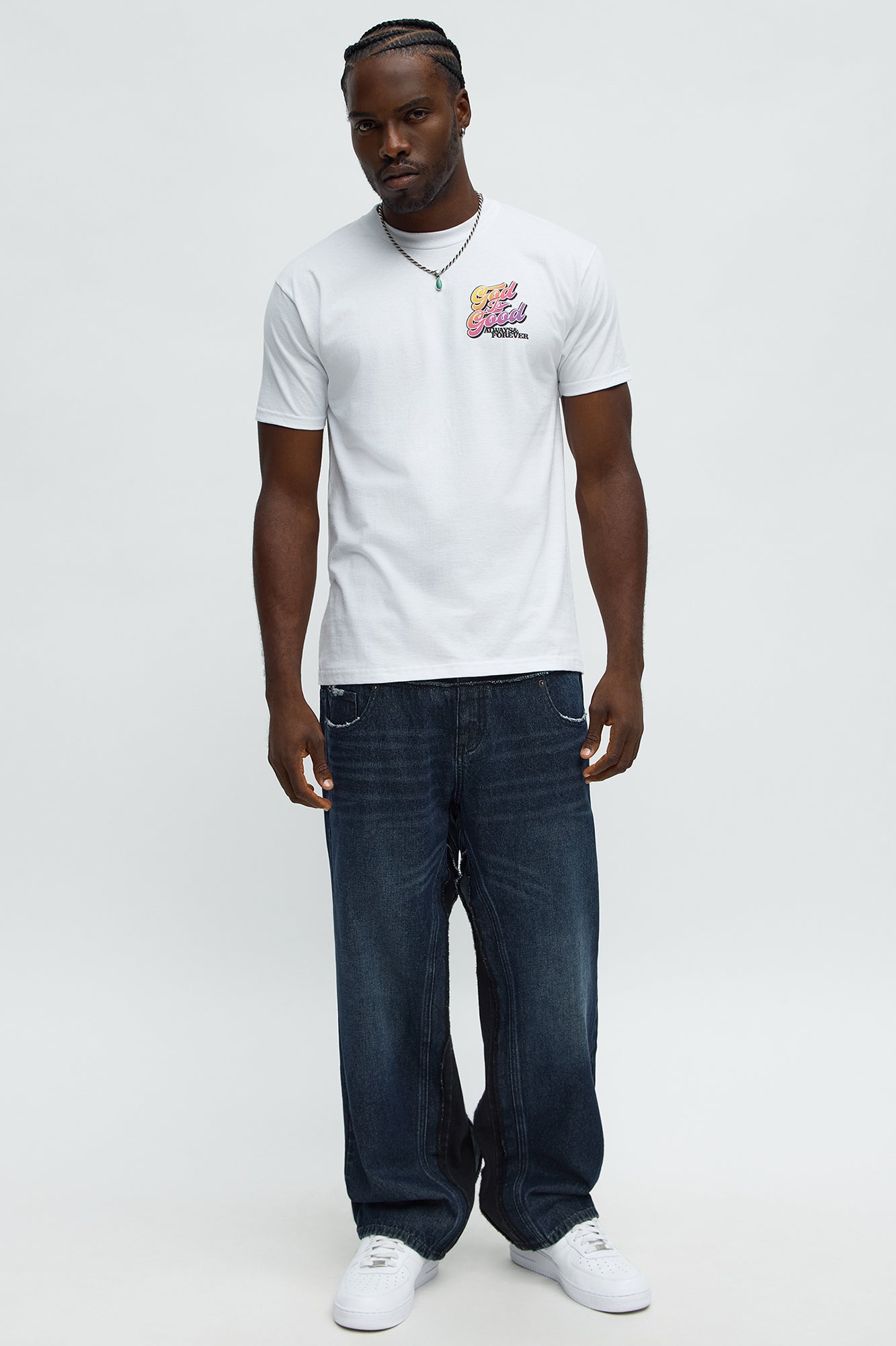 God Is Good Always Short Sleeve Tee - White