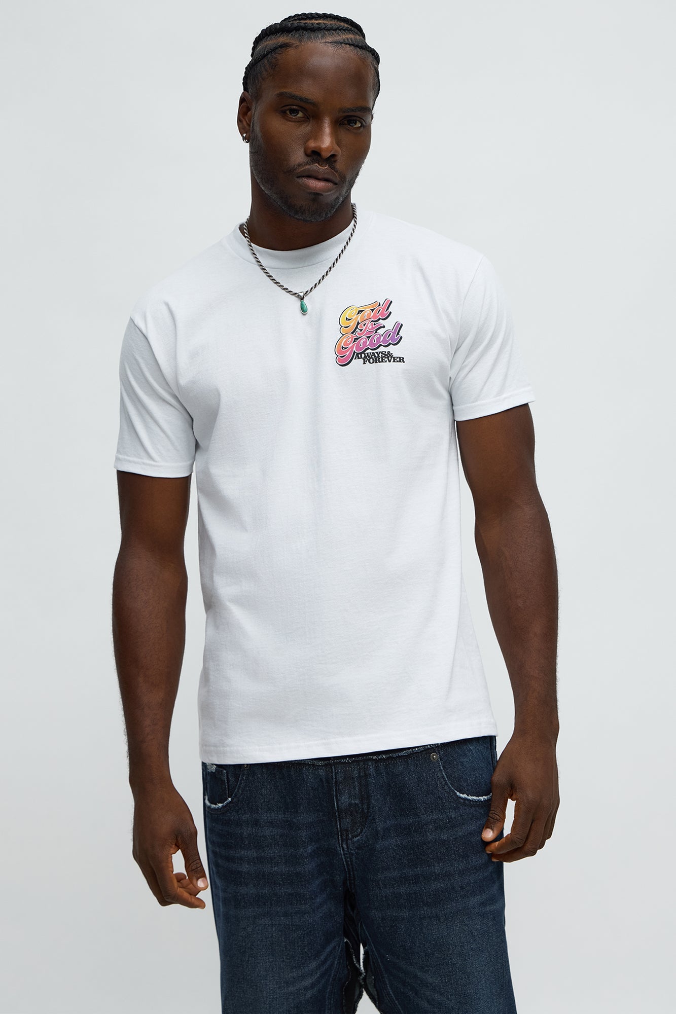 God Is Good Always Short Sleeve Tee - White