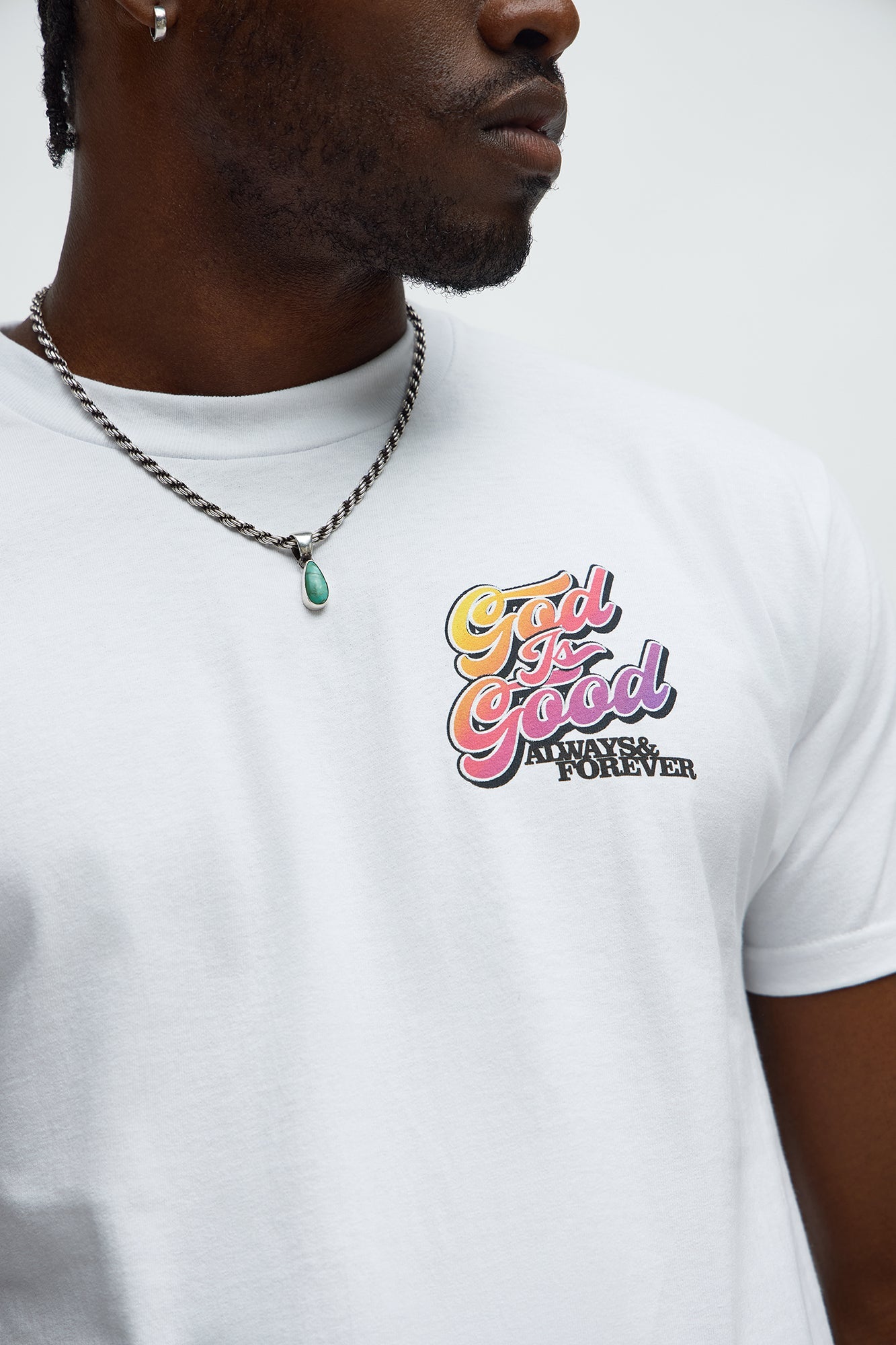 God Is Good Always Short Sleeve Tee - White