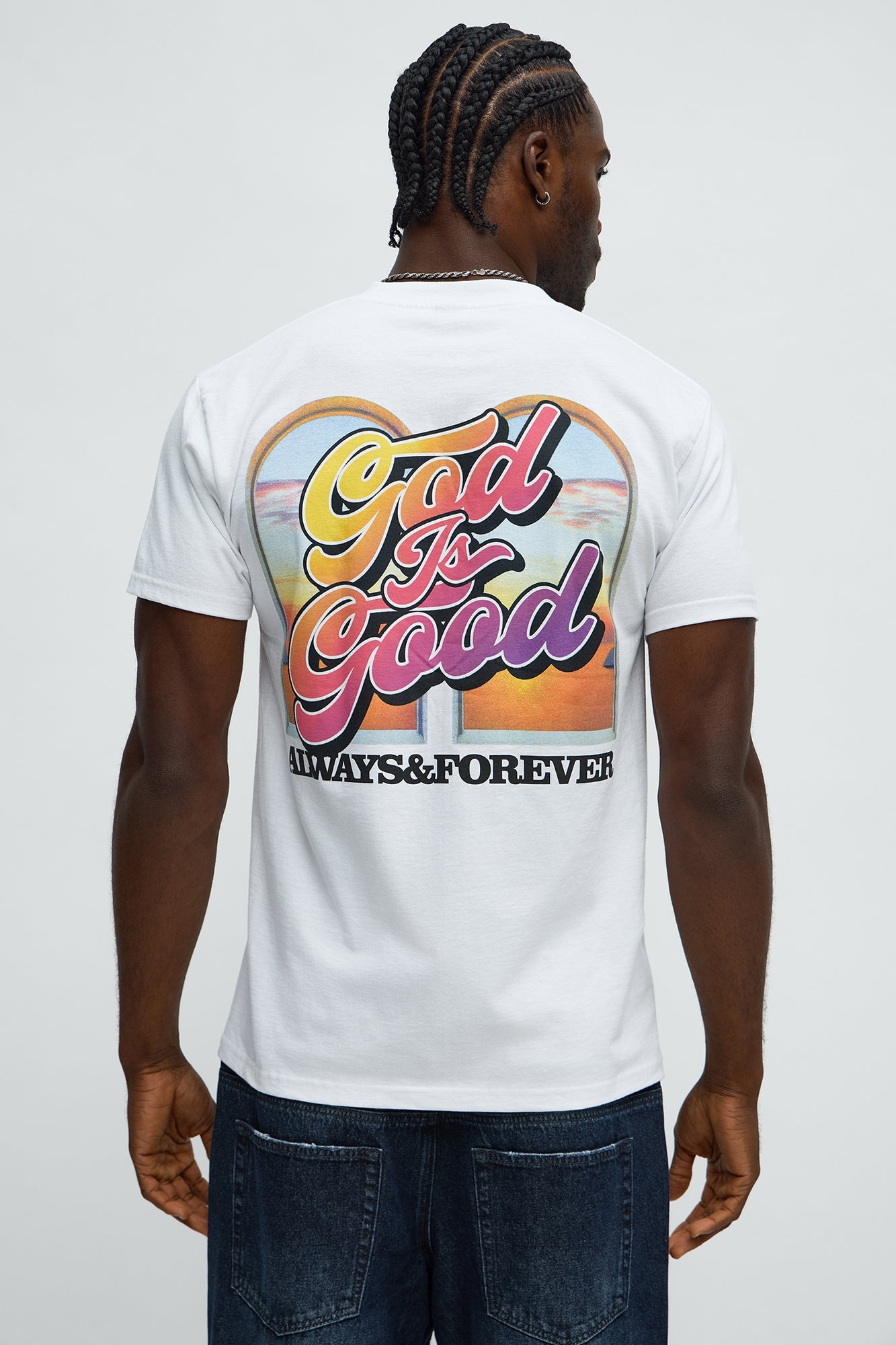 God Is Good Always Short Sleeve Tee - White