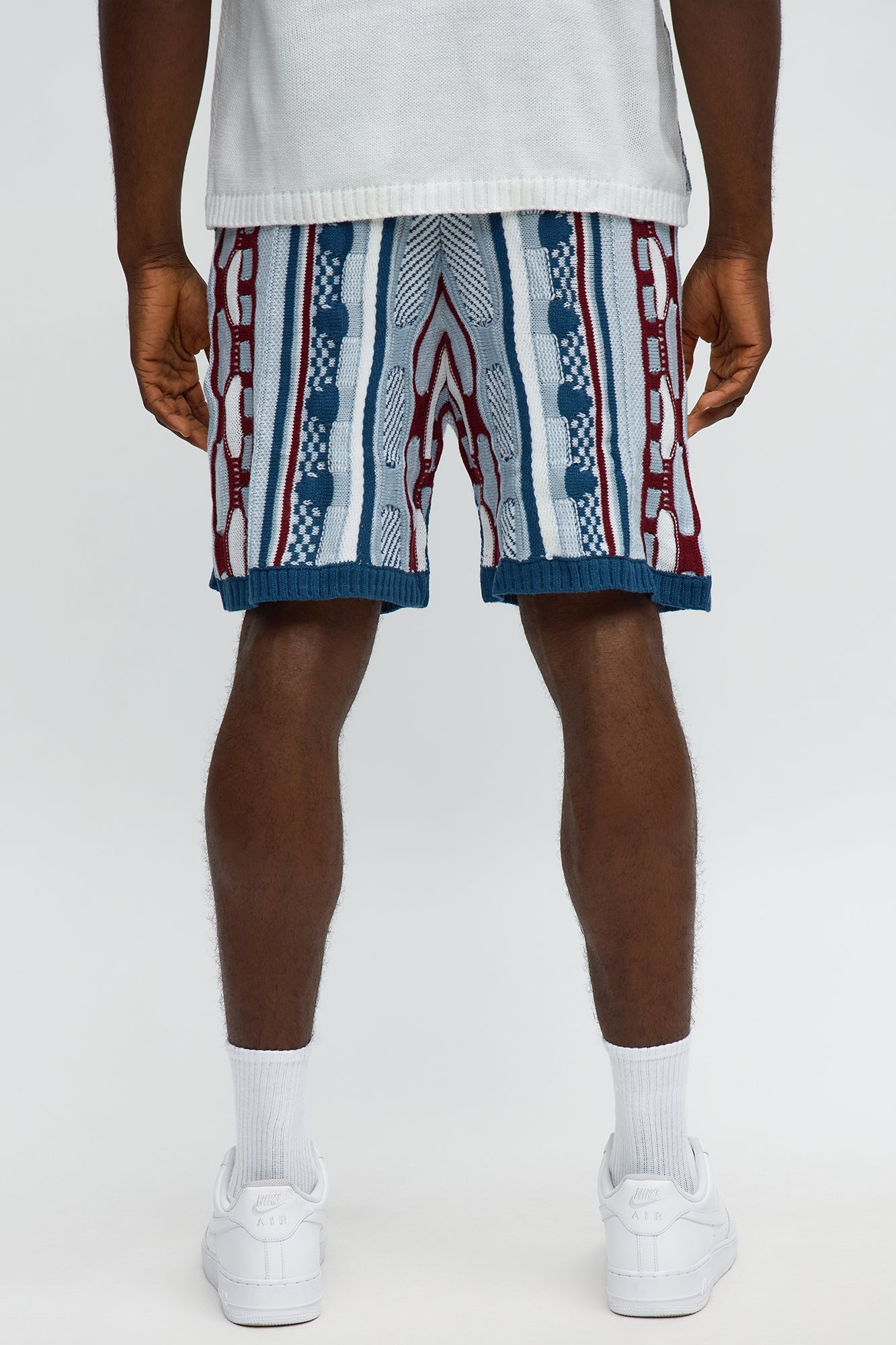 Relaxed Wakka Knit Short - Teal/combo