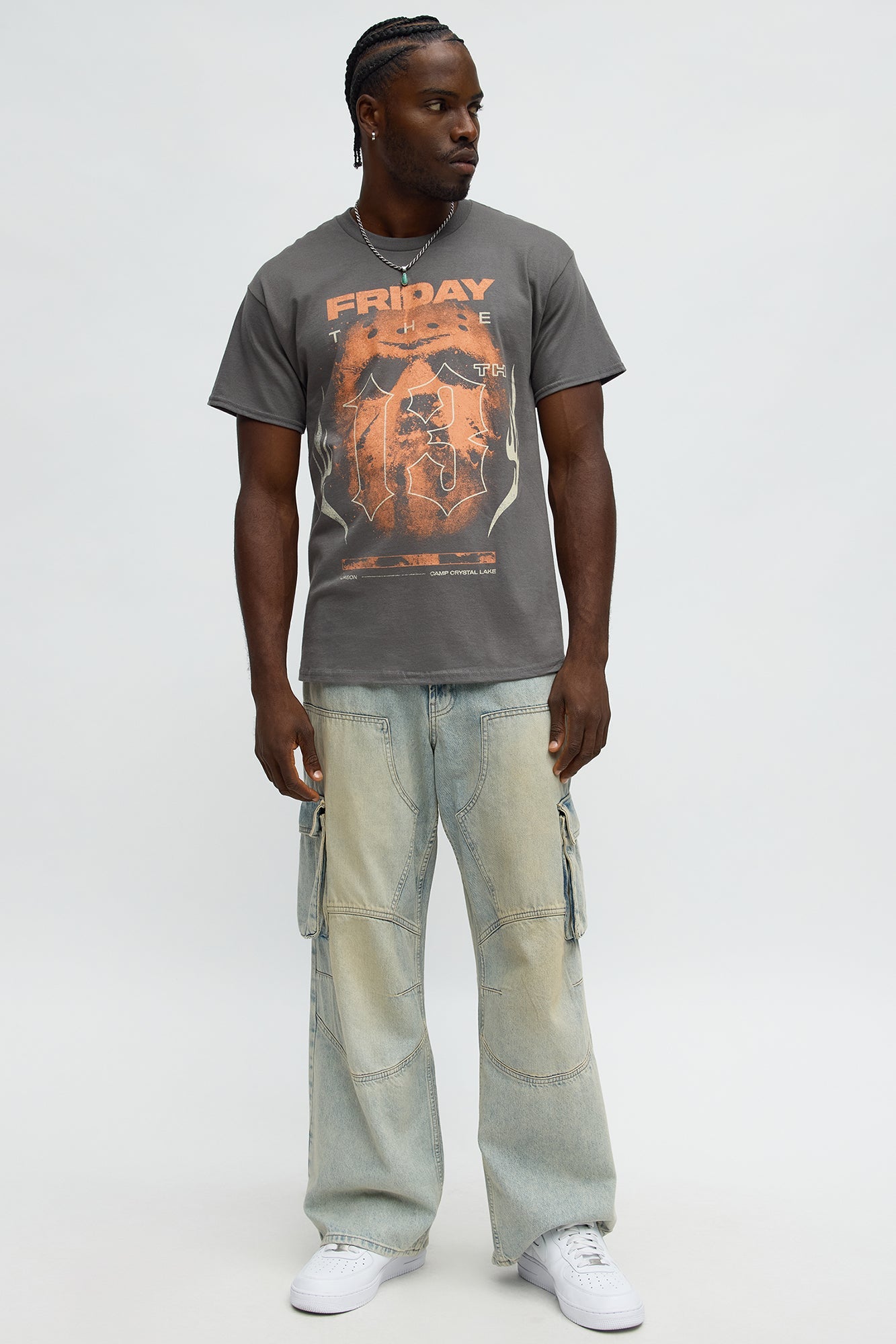 Friday The 13th Crystal Lake Short Sleeve Tee - Charcoal