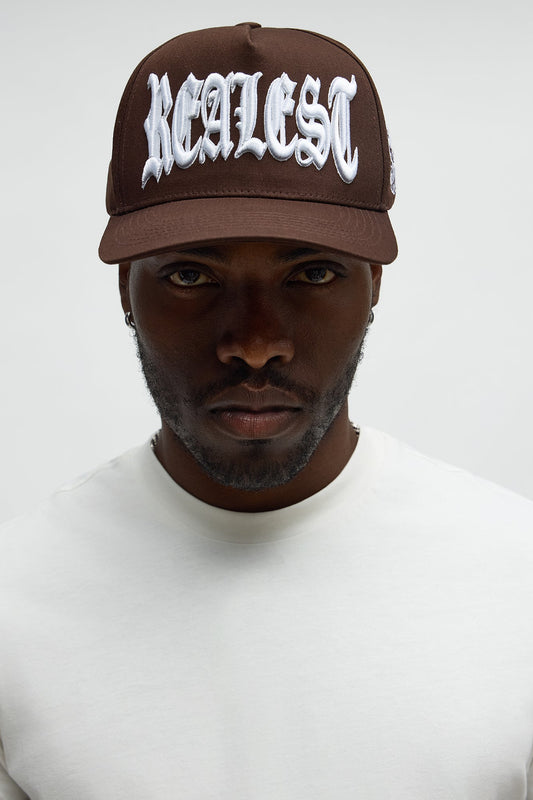 Realest Structured Snapback Hat - Brown