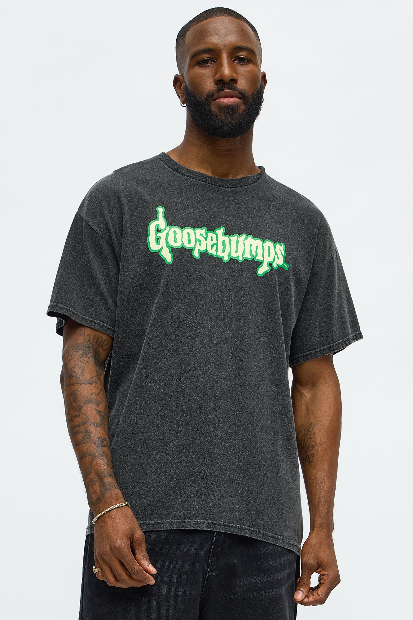 Goosebump Night Of The Living Dummy Short Sleeve Tee - Black Wash