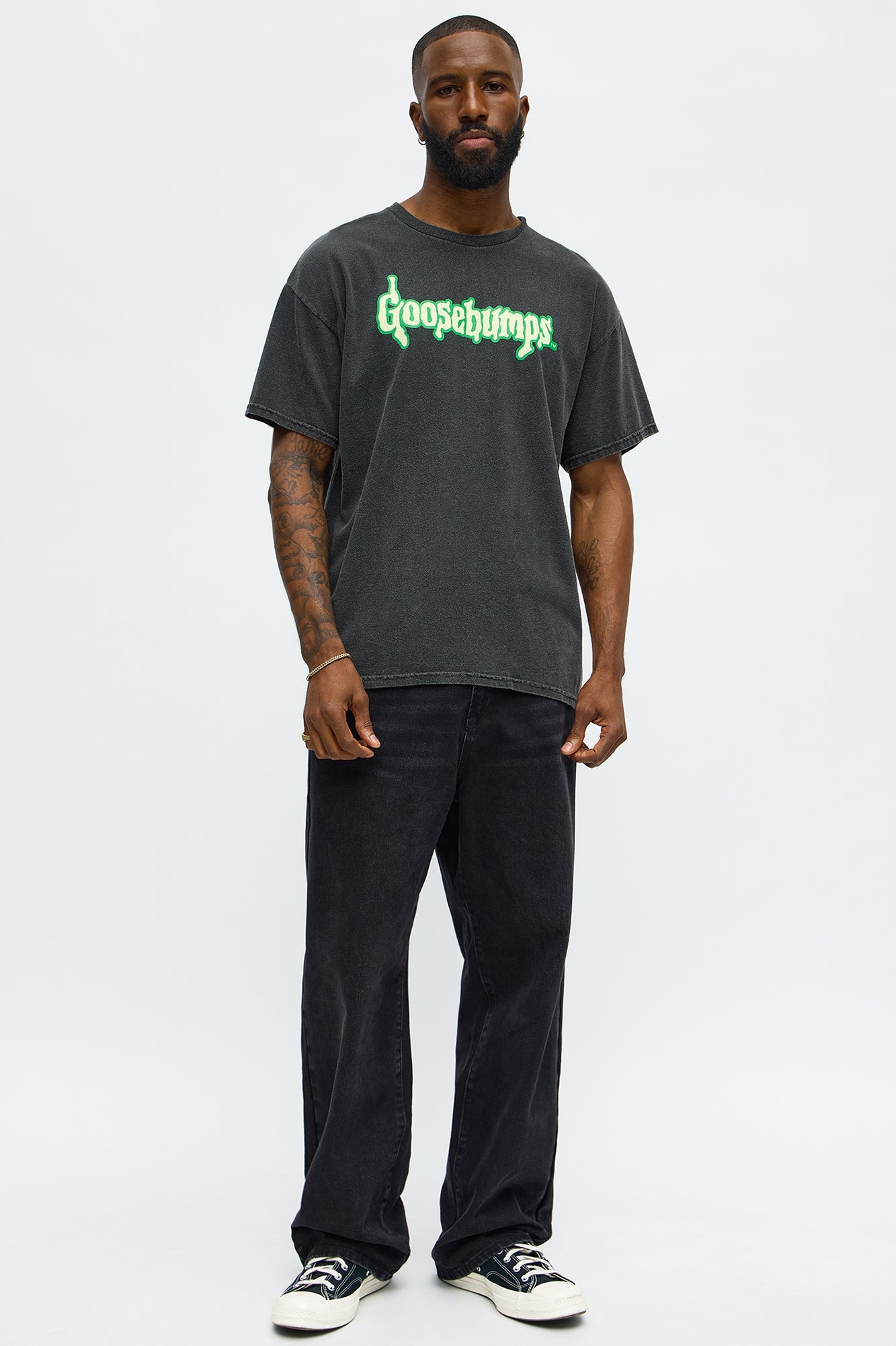 Goosebump Night Of The Living Dummy Short Sleeve Tee - Black Wash