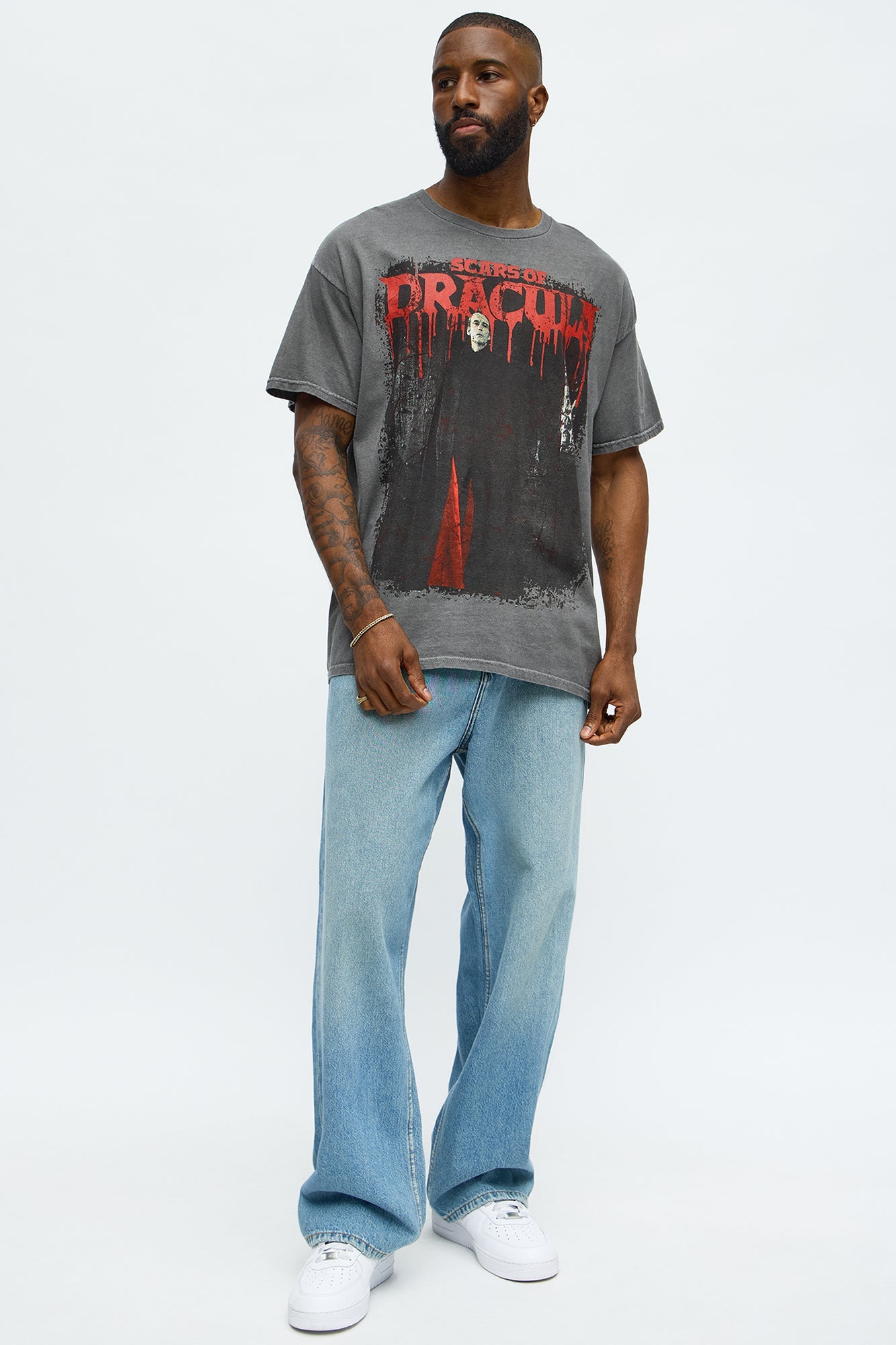 The Count Dracula Short Sleeve Tee - Black Wash
