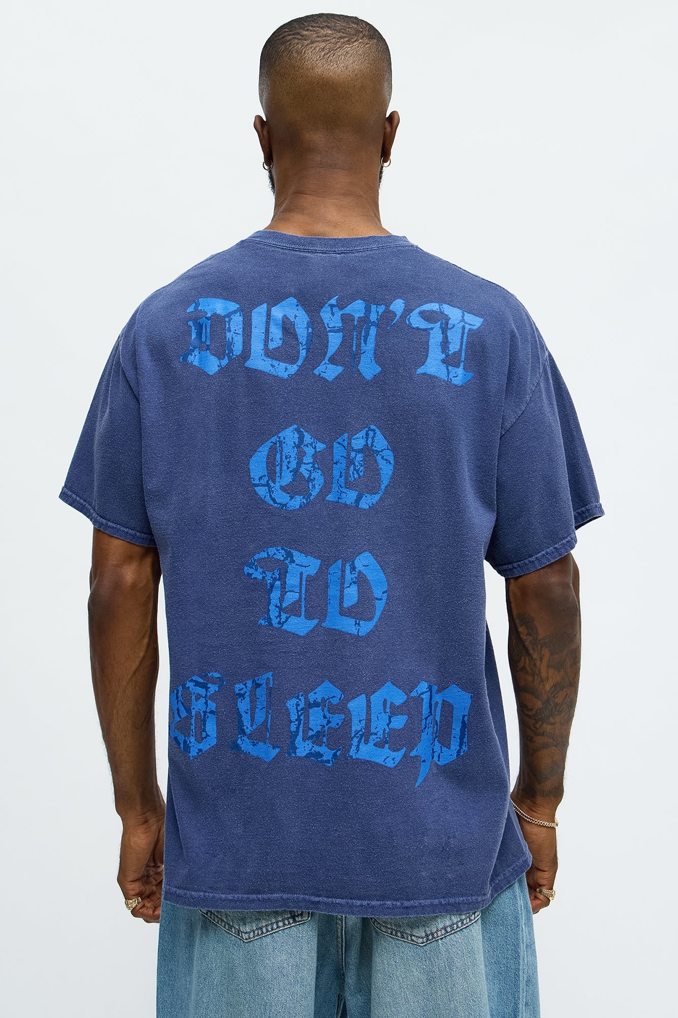 Goosebumps Dont Go To Sleep Short Sleeve Tee - Navy