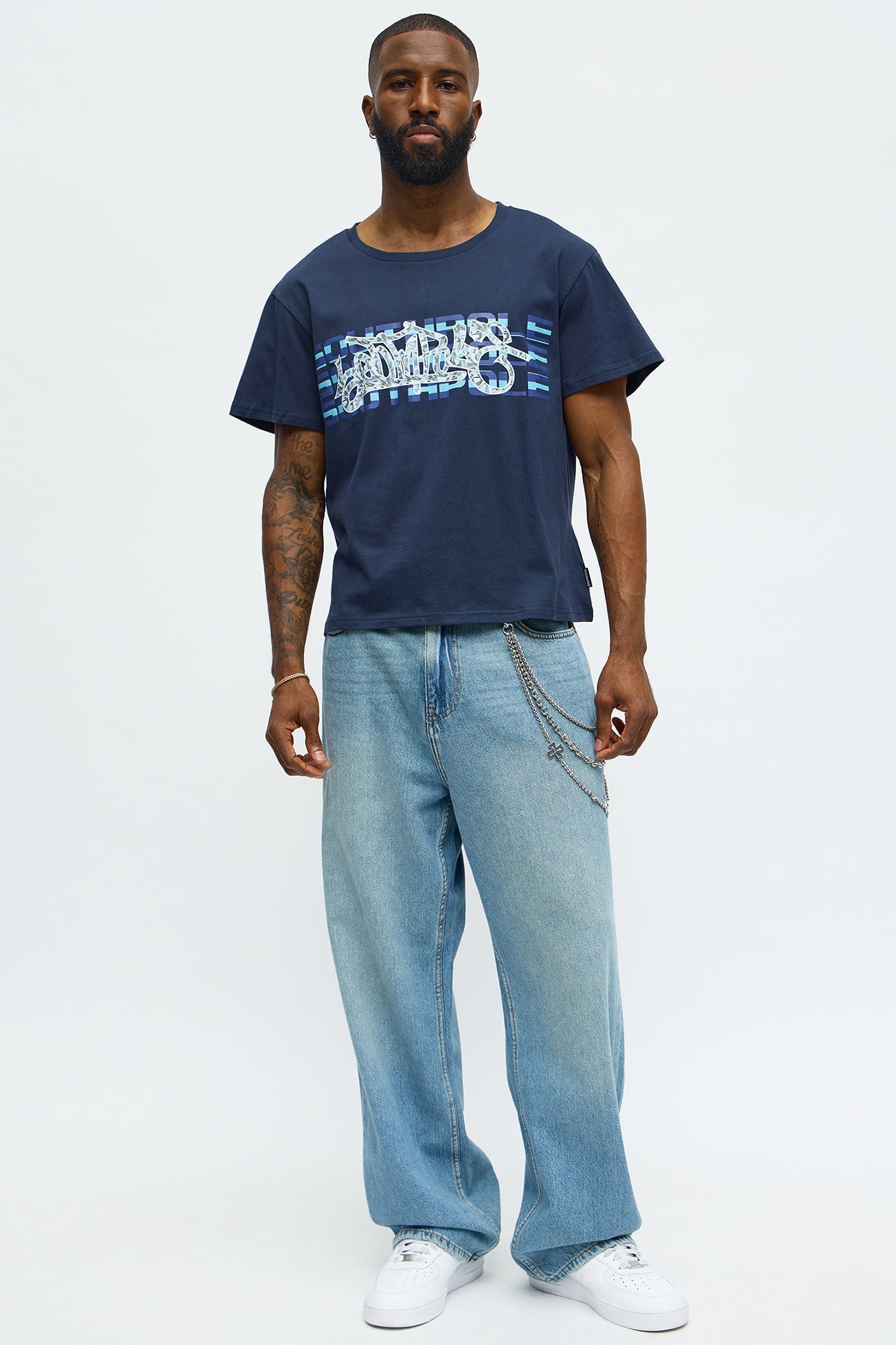 Southpole Signature Short Sleeve Tee - Navy
