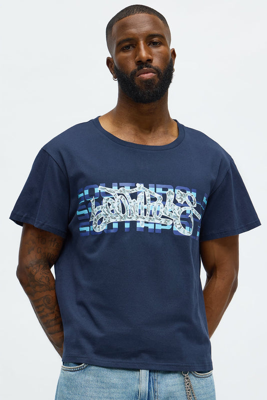 Southpole Signature Short Sleeve Tee - Navy